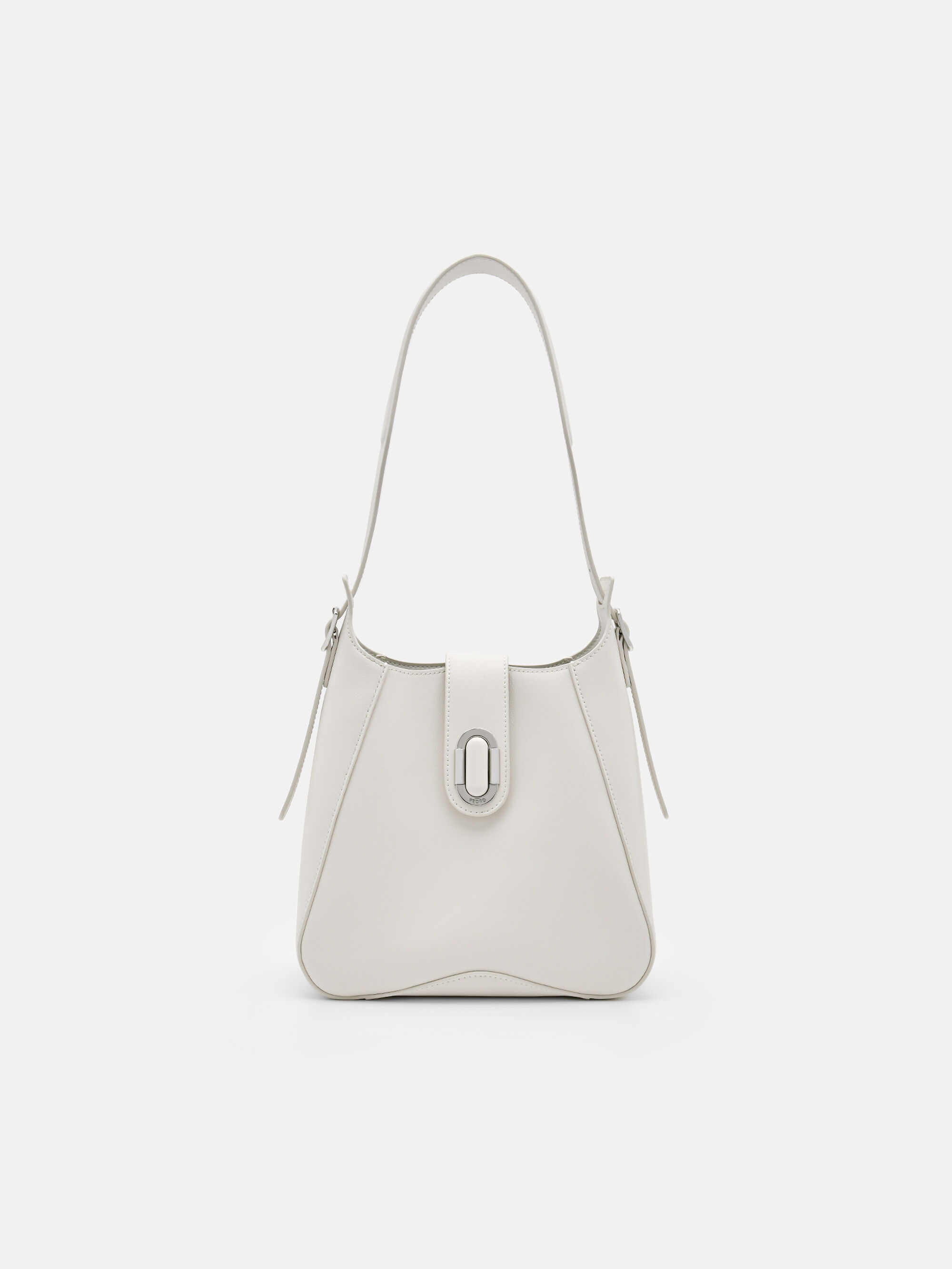 PEDRO Studio Rift Leather Hobo Bag, Chalk