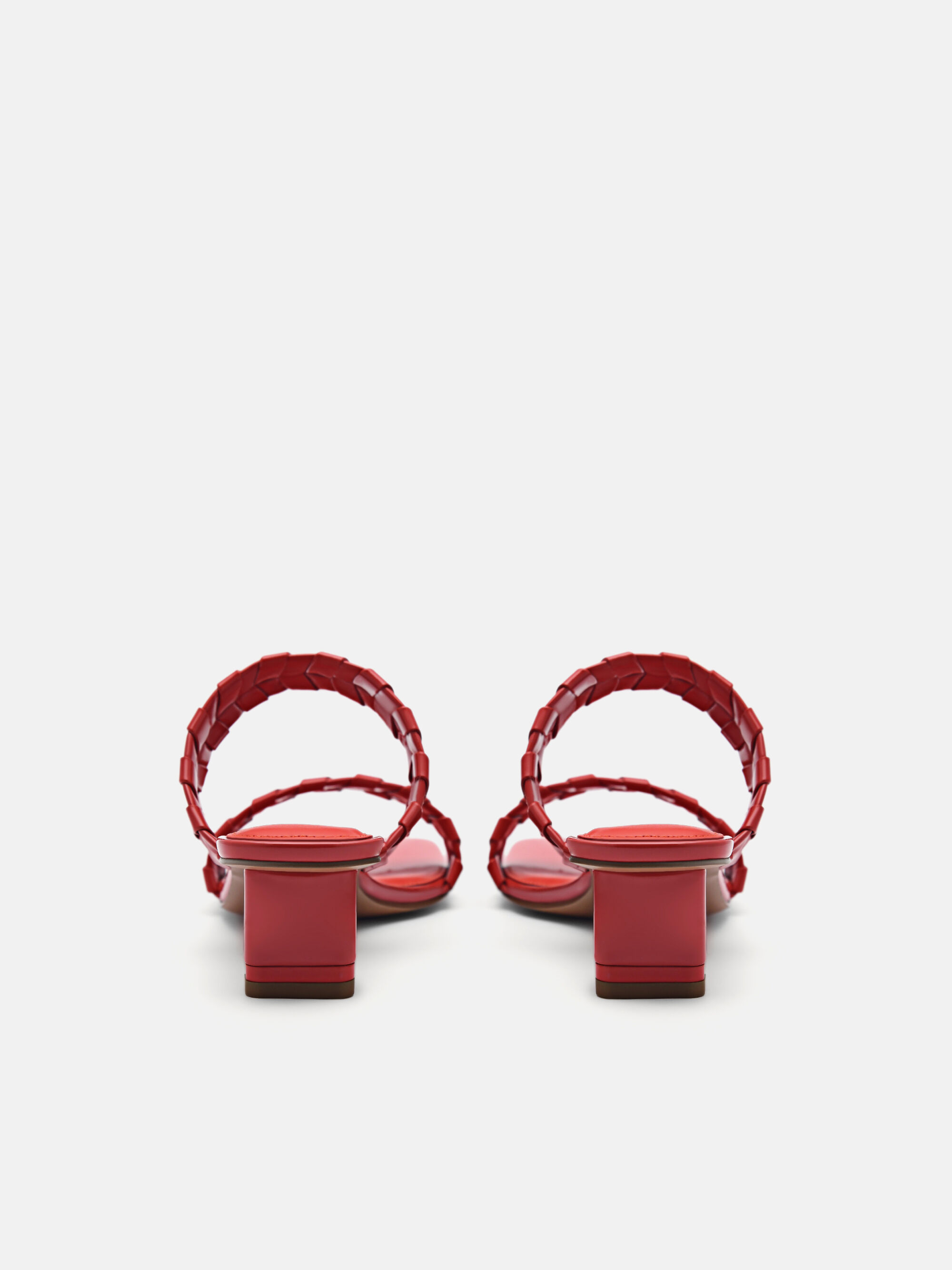 Palma Heel Sandals, Red