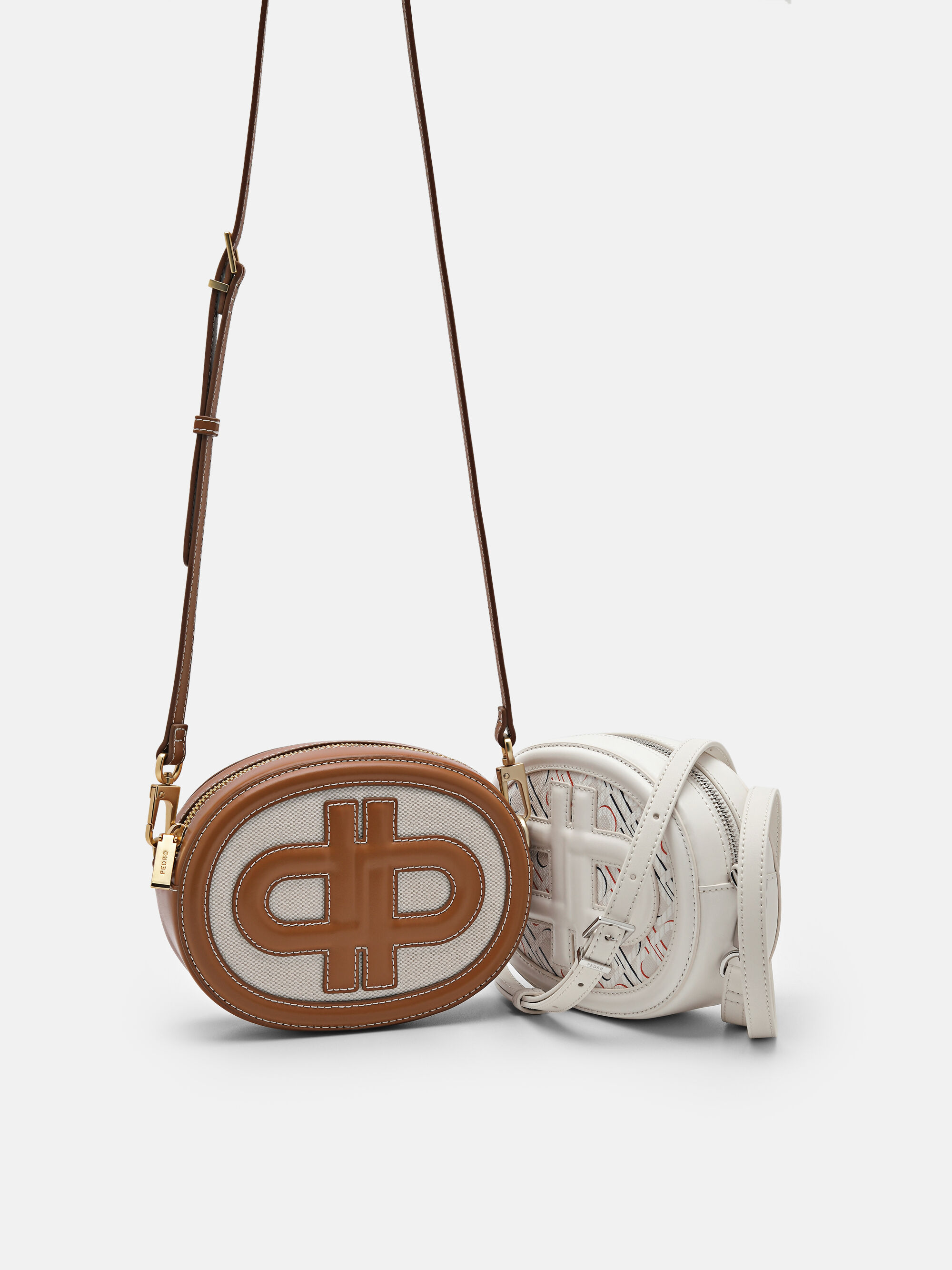 PEDRO Icon Round Leather Shoulder Bag, Multi