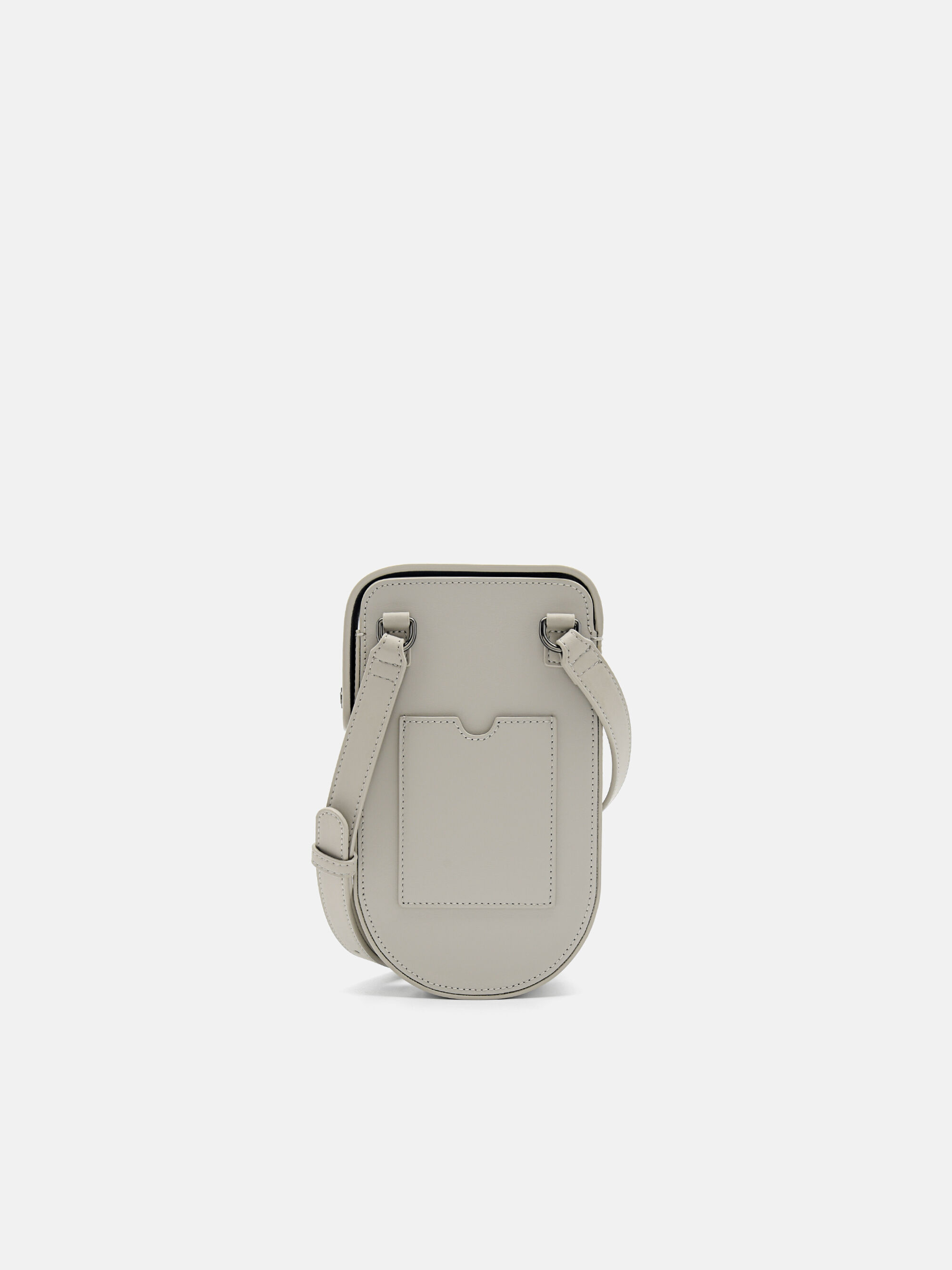 PEDRO Icon Leather Mini Pouch, Grey