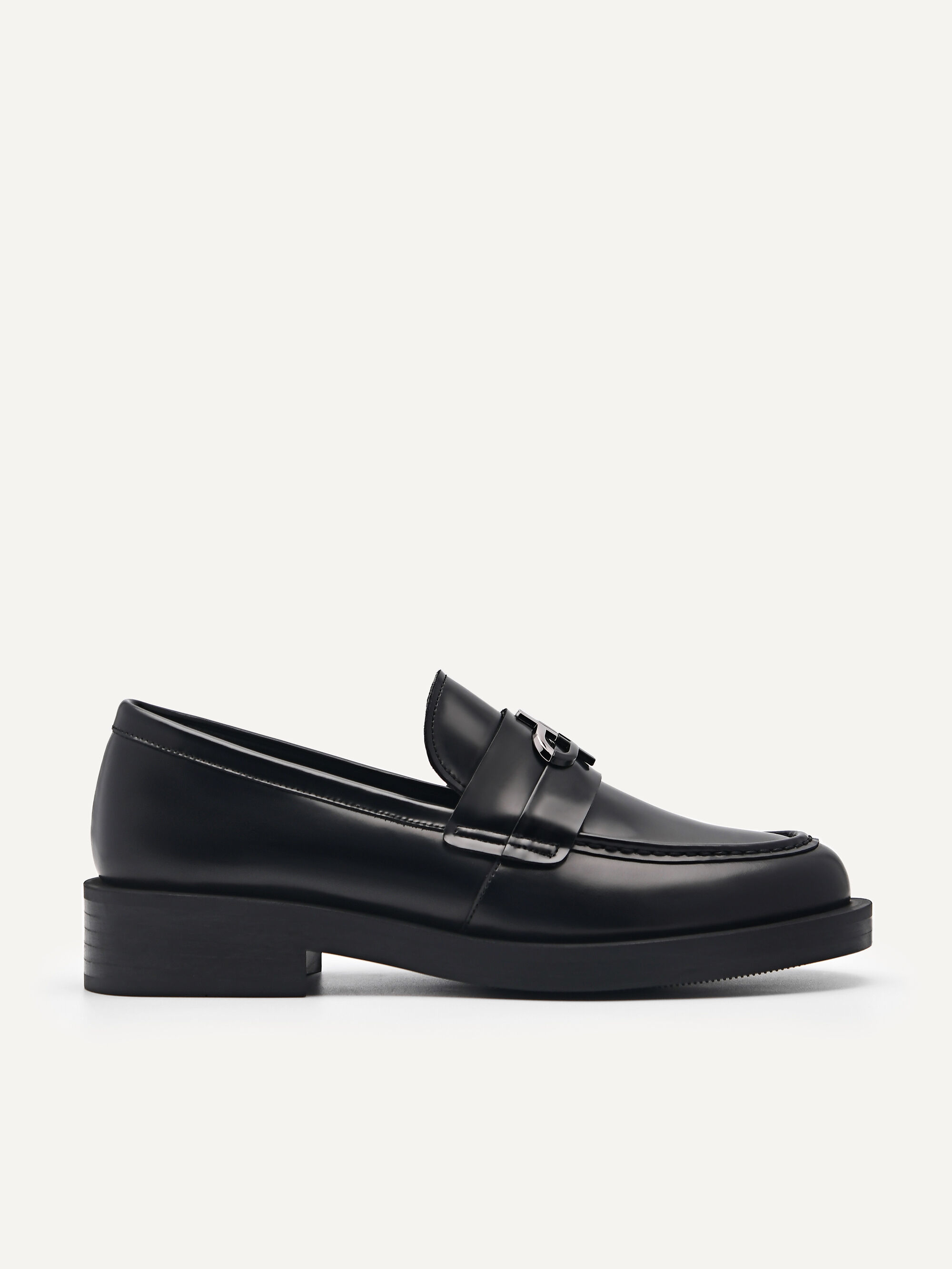 Real leather 2025 loafers womens