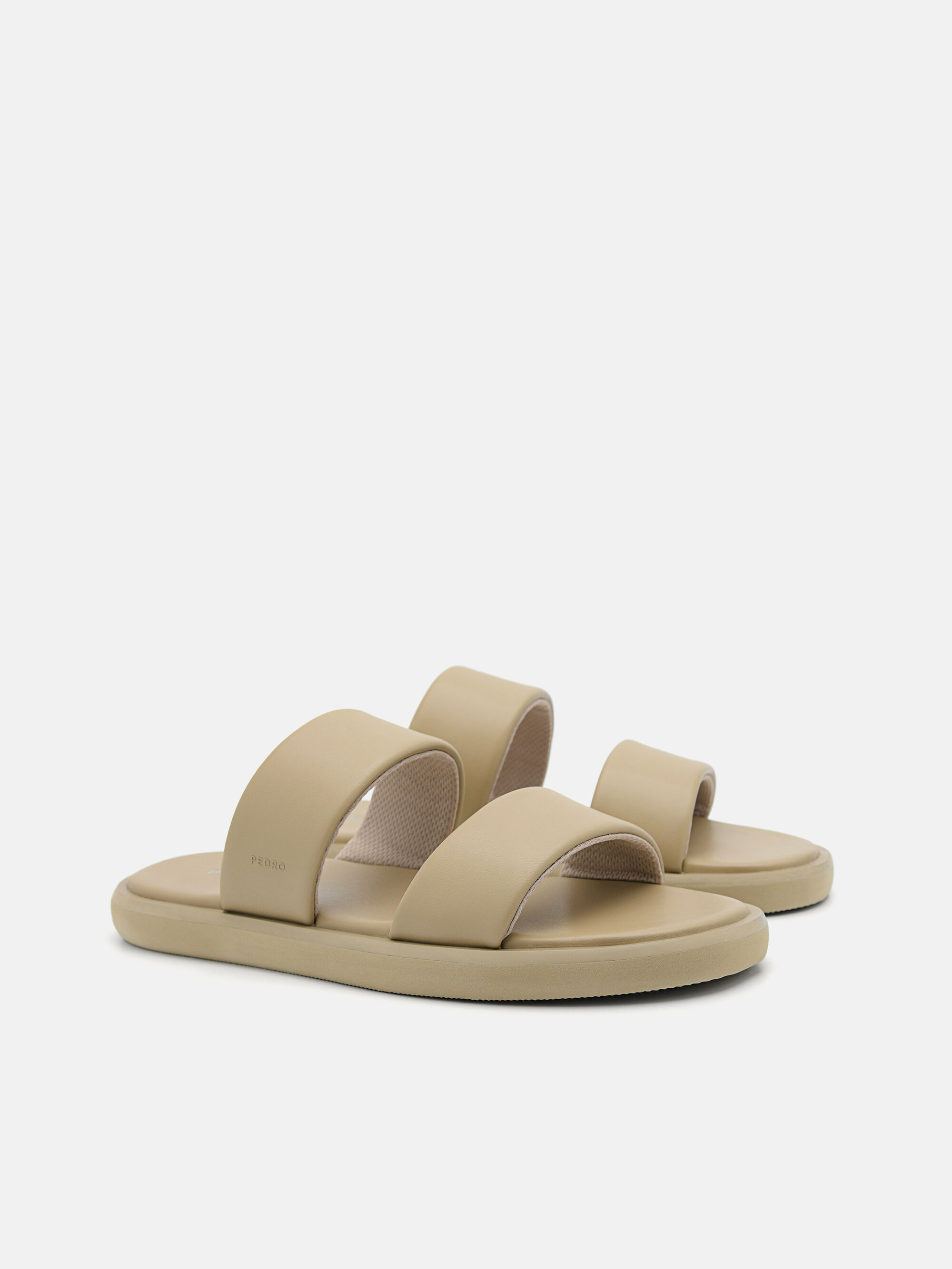 Slide Sandals, Taupe