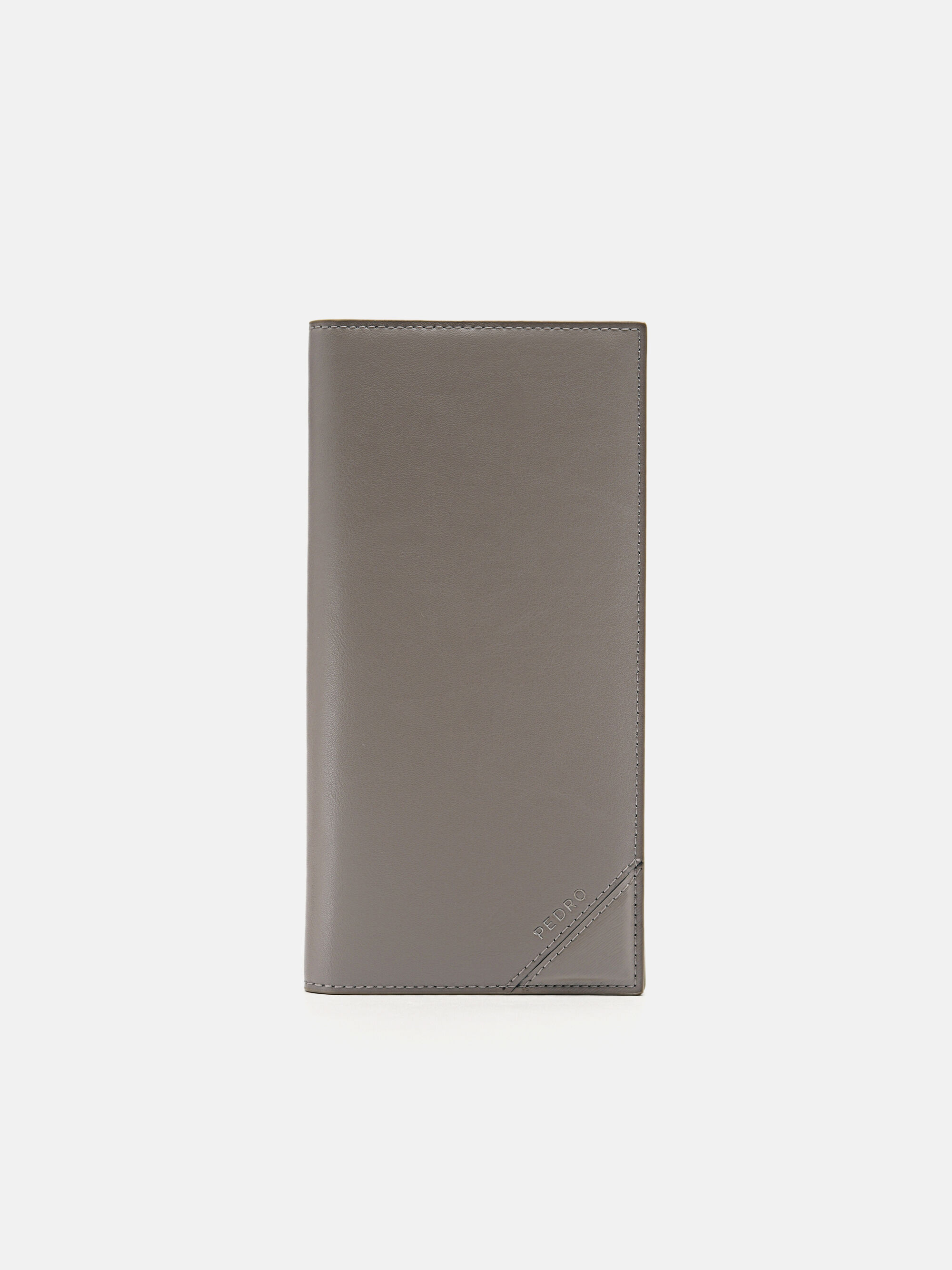 Leather Wallet, Taupe