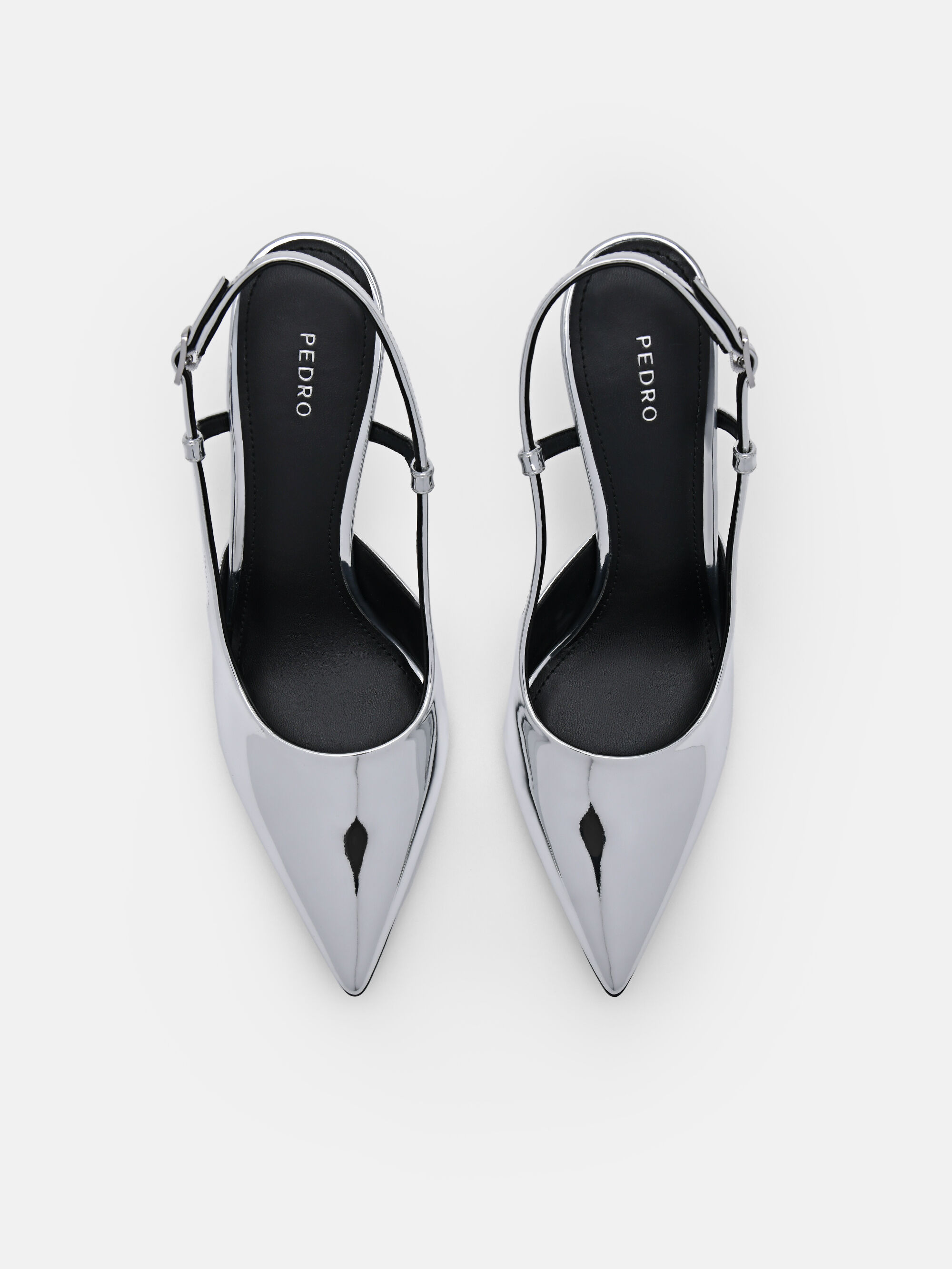 Morraine Slingback Pumps, Silver