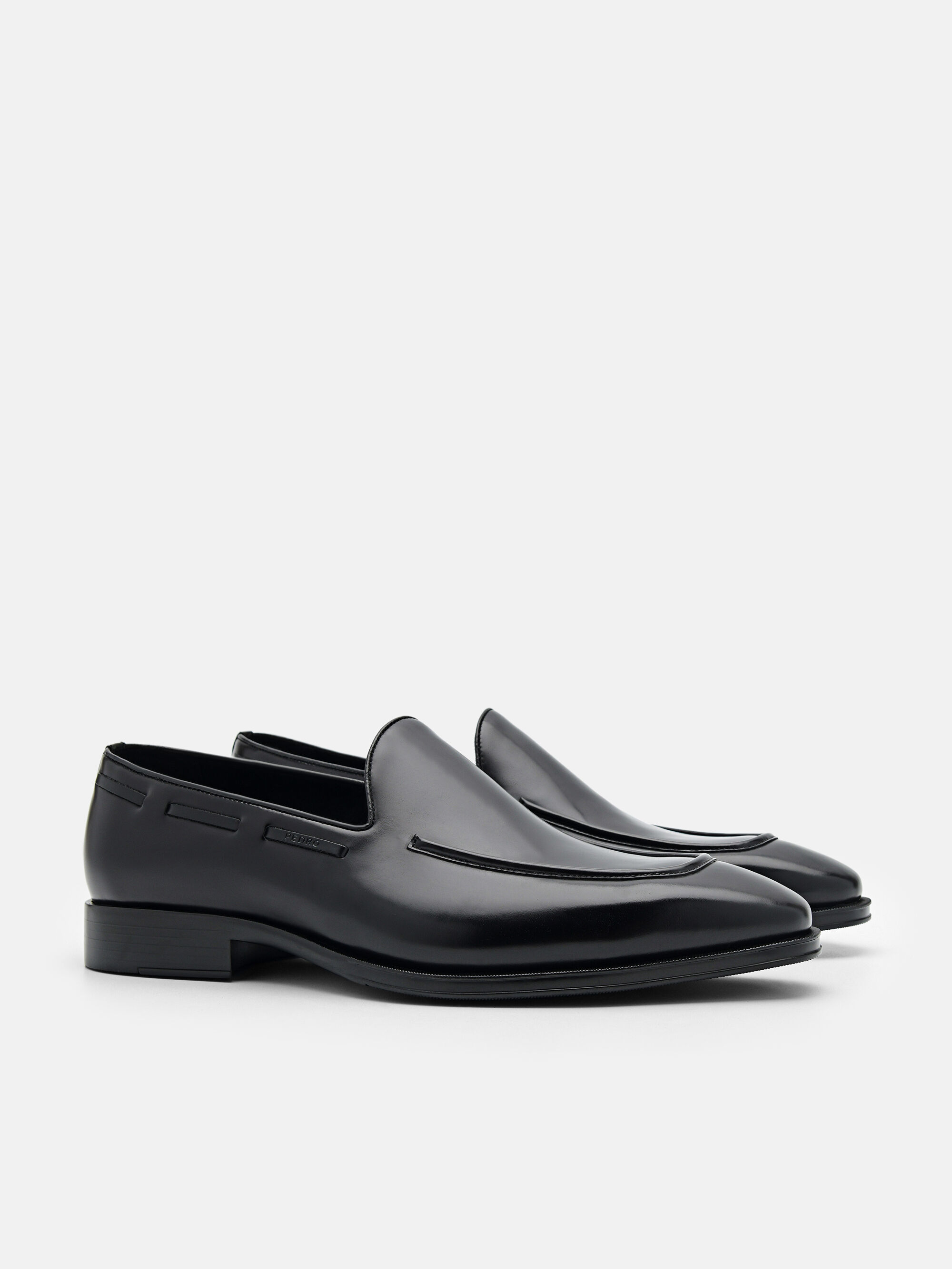 Leather Loafers, Black