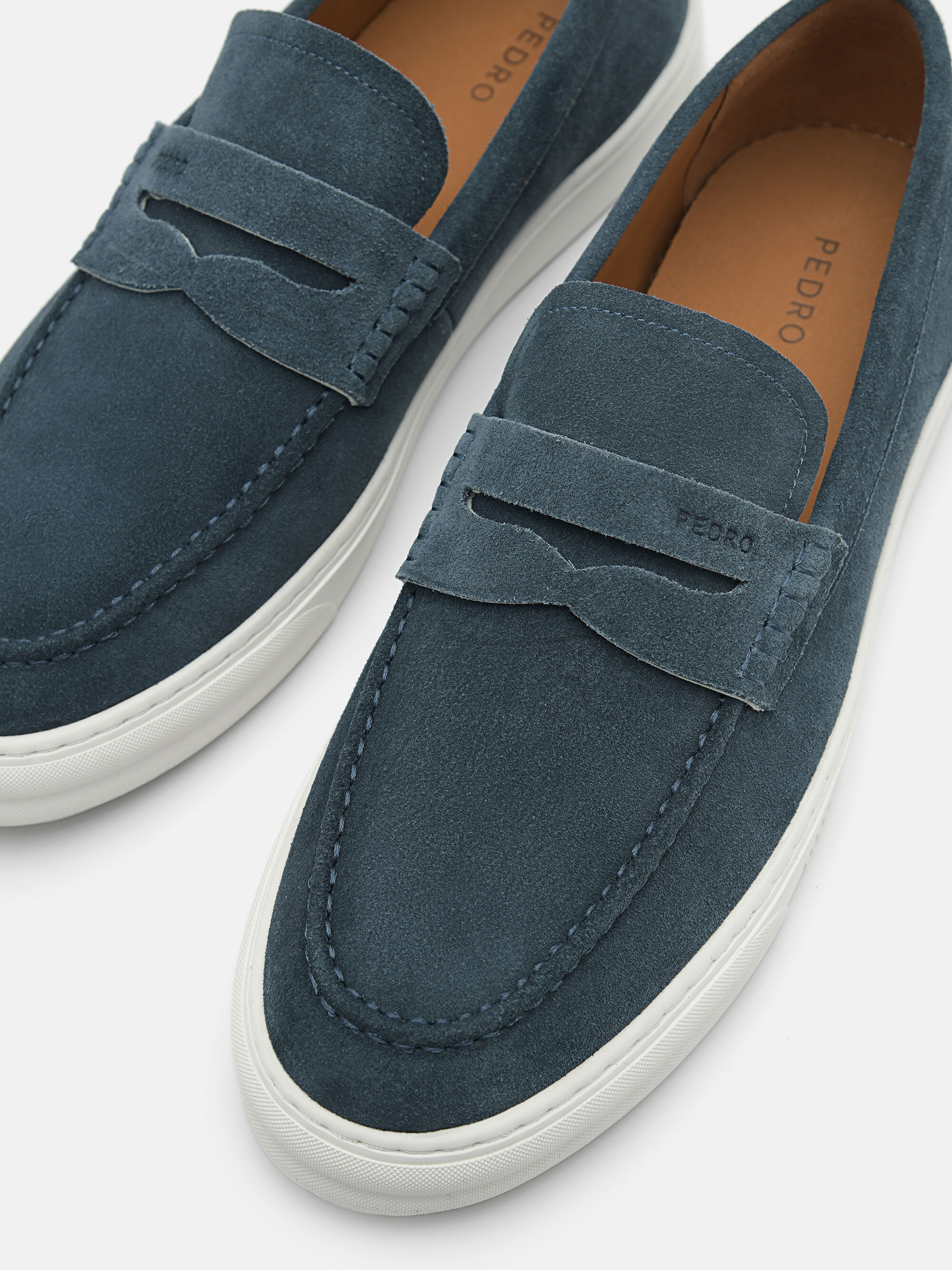 Ridge Suede Slip-On Sneakers, Blue