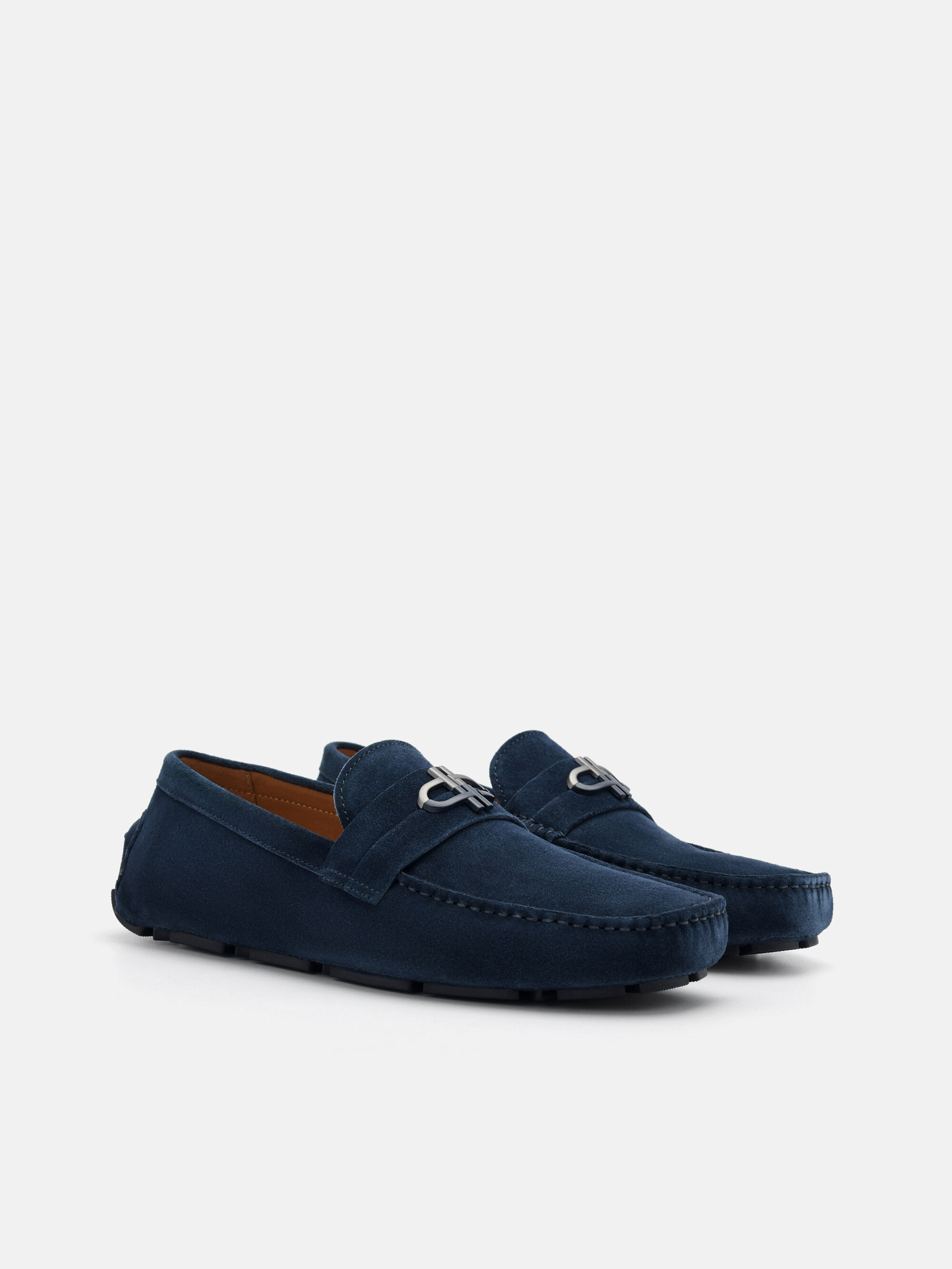 PEDRO Icon Leather Driving Shoes, Navy