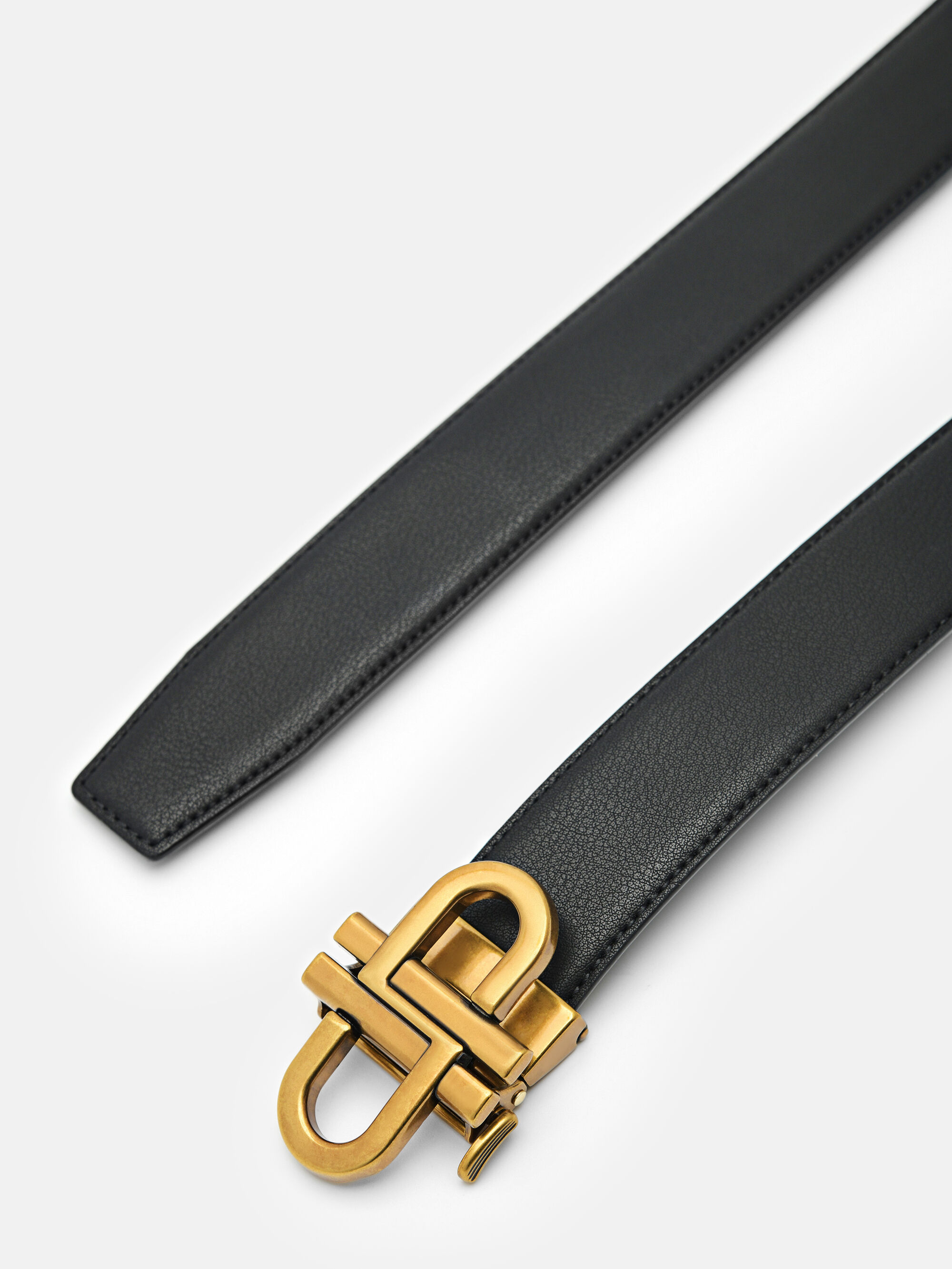 PEDRO Icon Leather Automatic Belt, Black