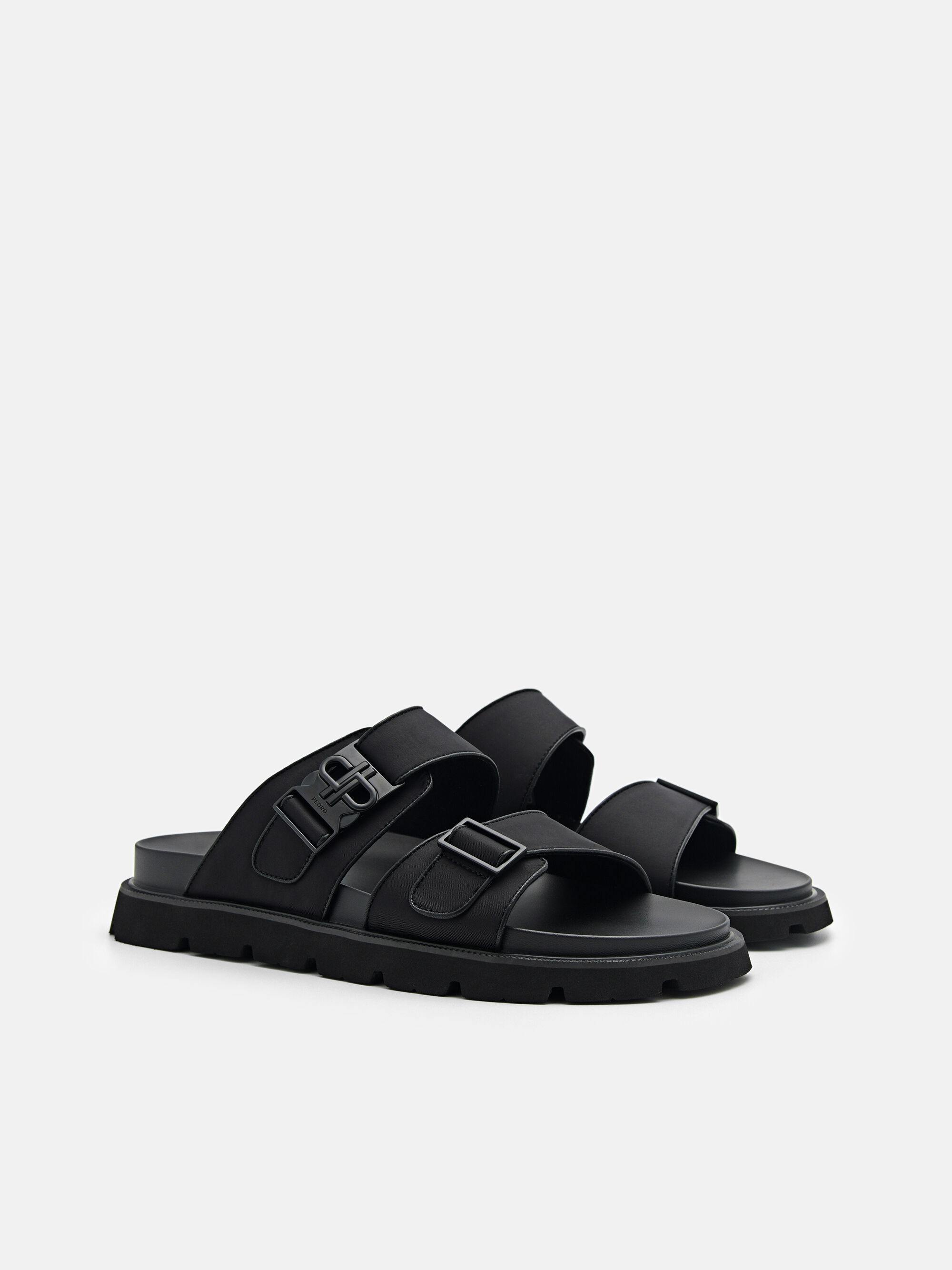 PEDRO Icon Slide Sandals, Black