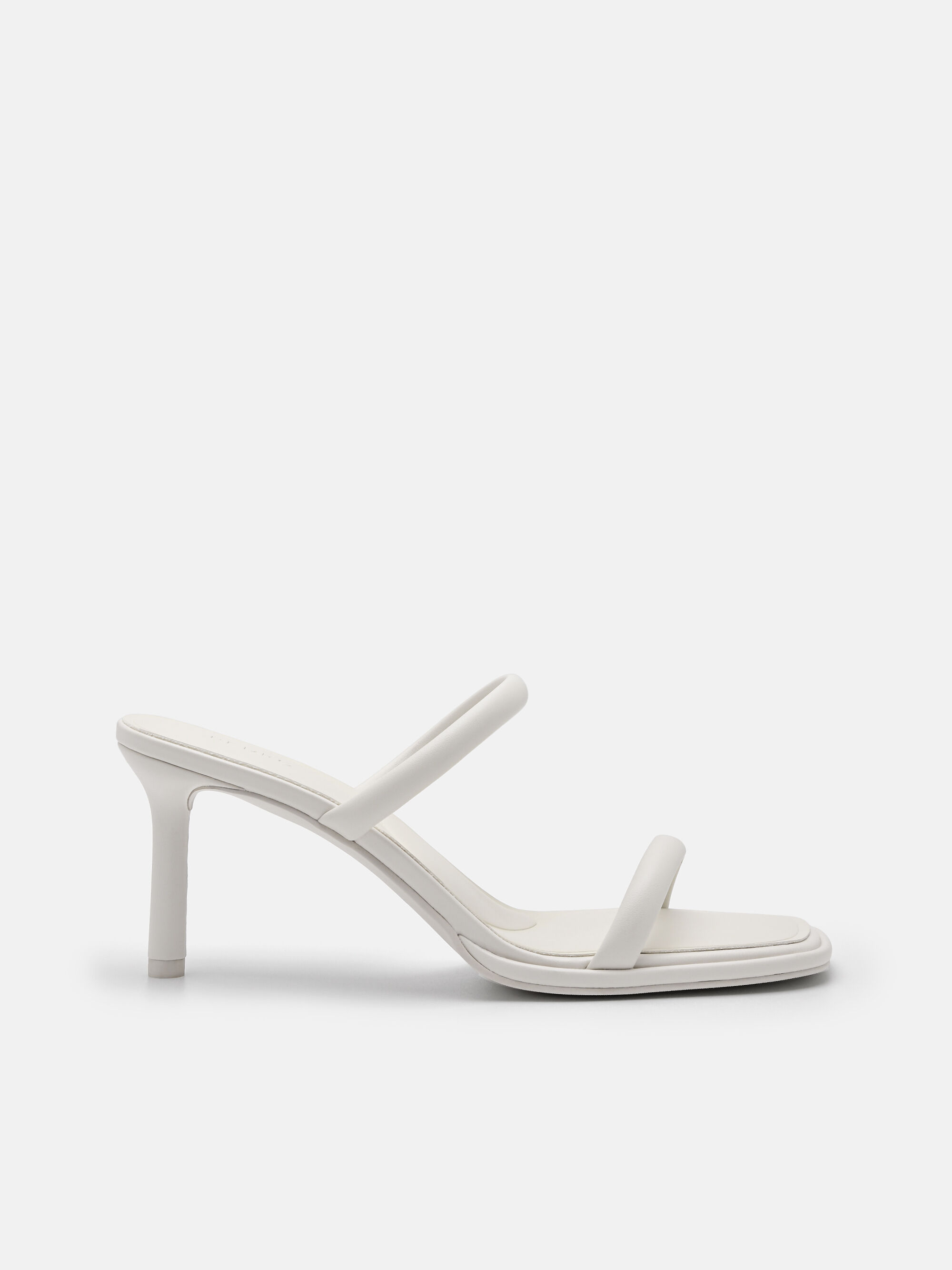 Bianca Heel Sandals, Chalk