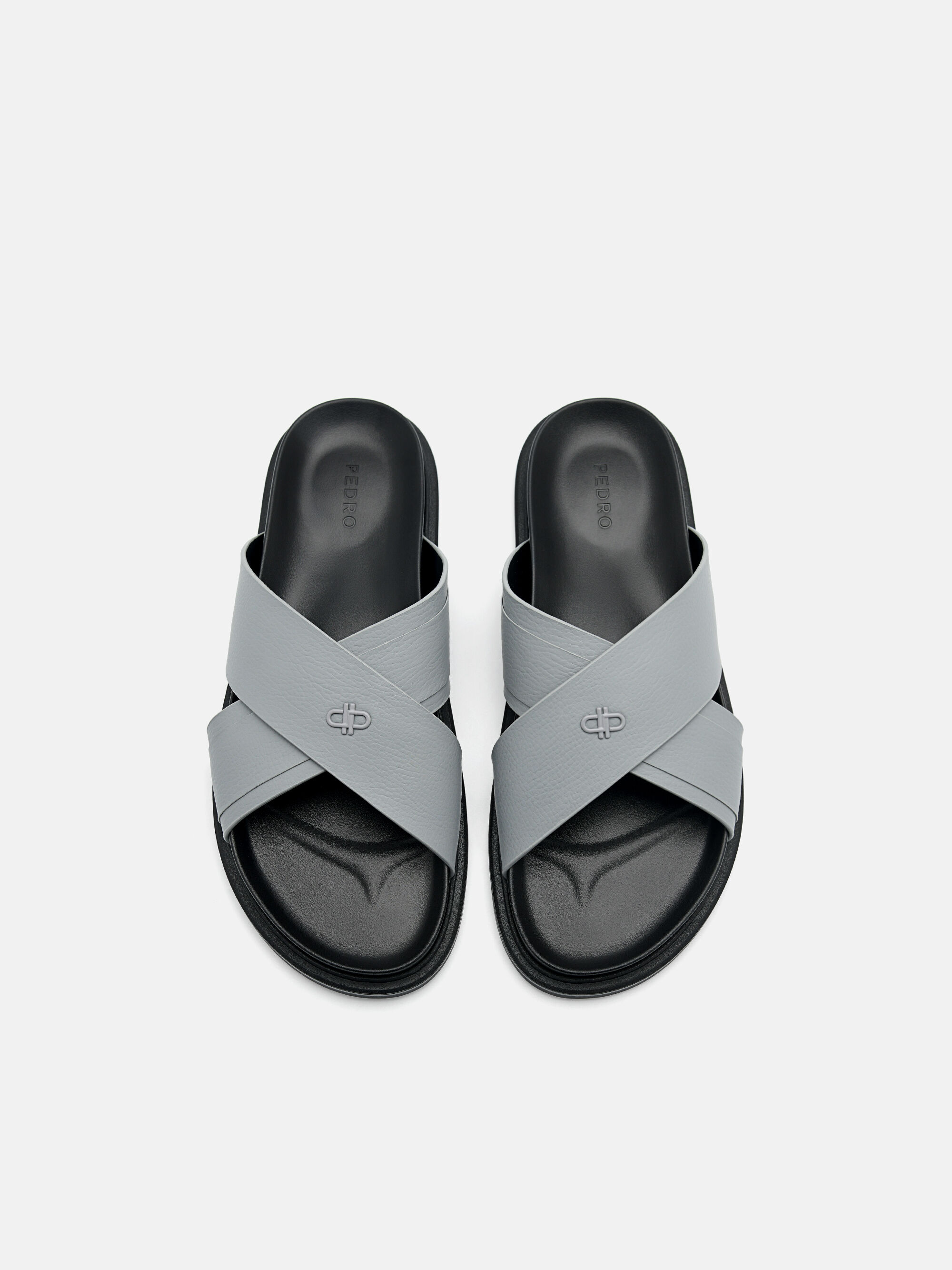 PEDRO Icon Cross Sandals, Grey