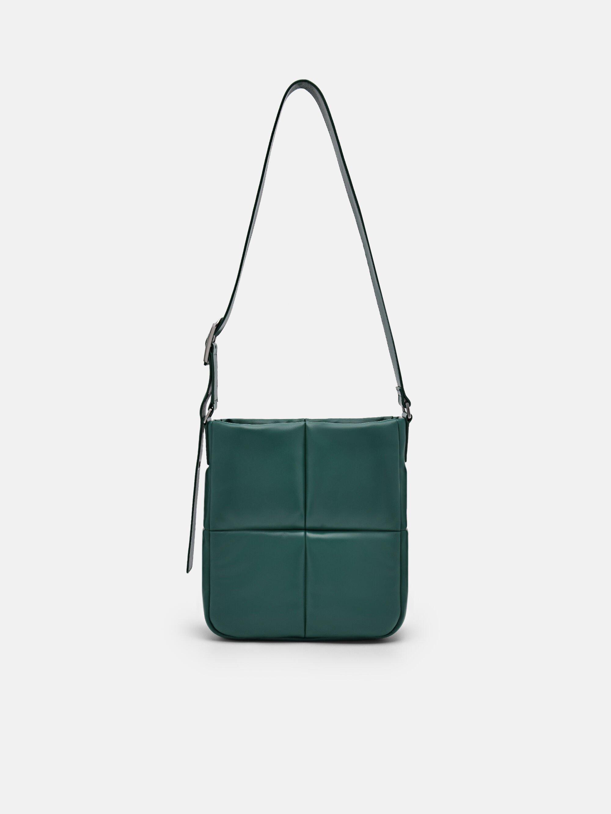 Helix Quilted Shoulder Bag, Green