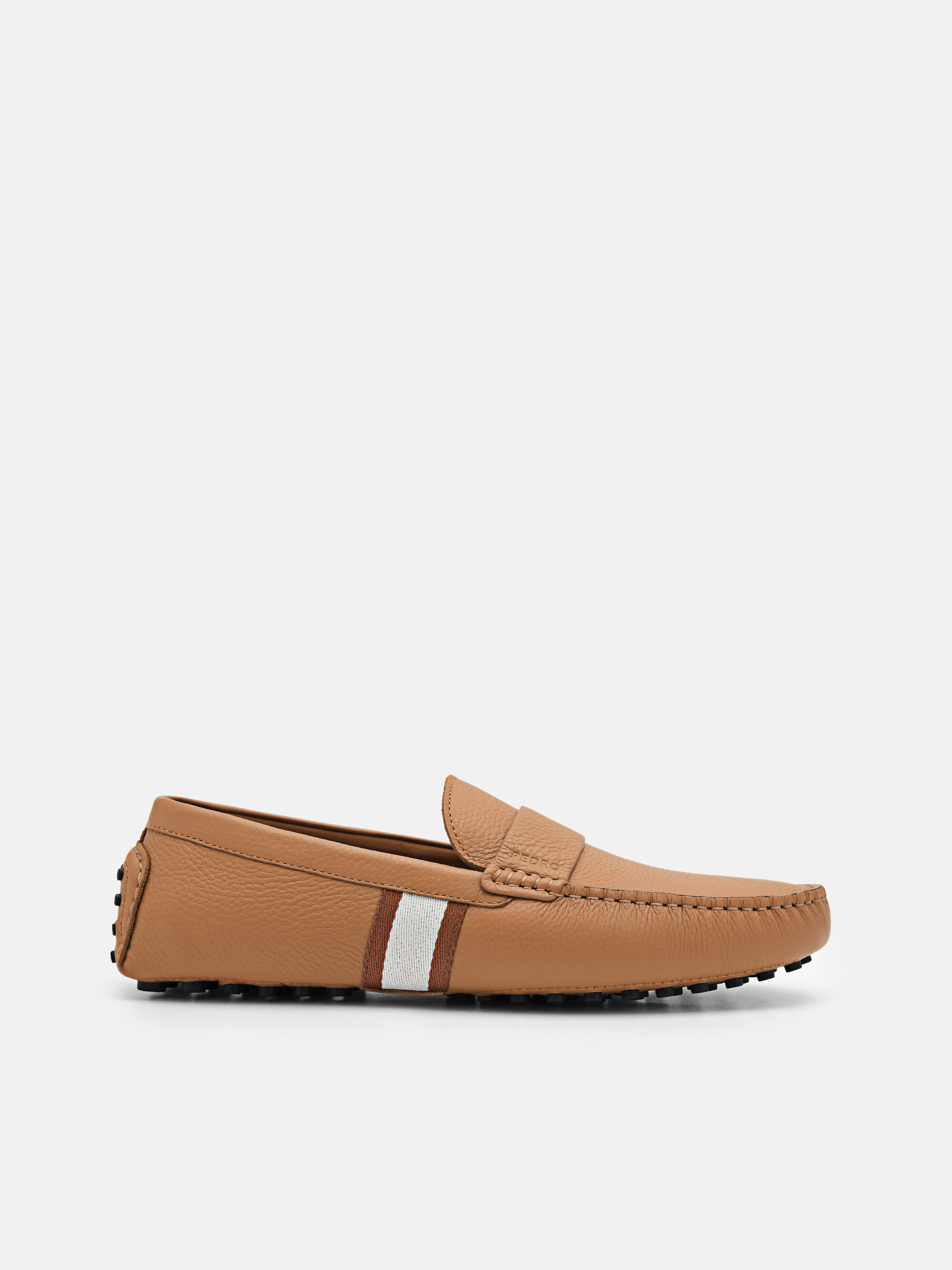 Leather Band Driving Shoes, Camel