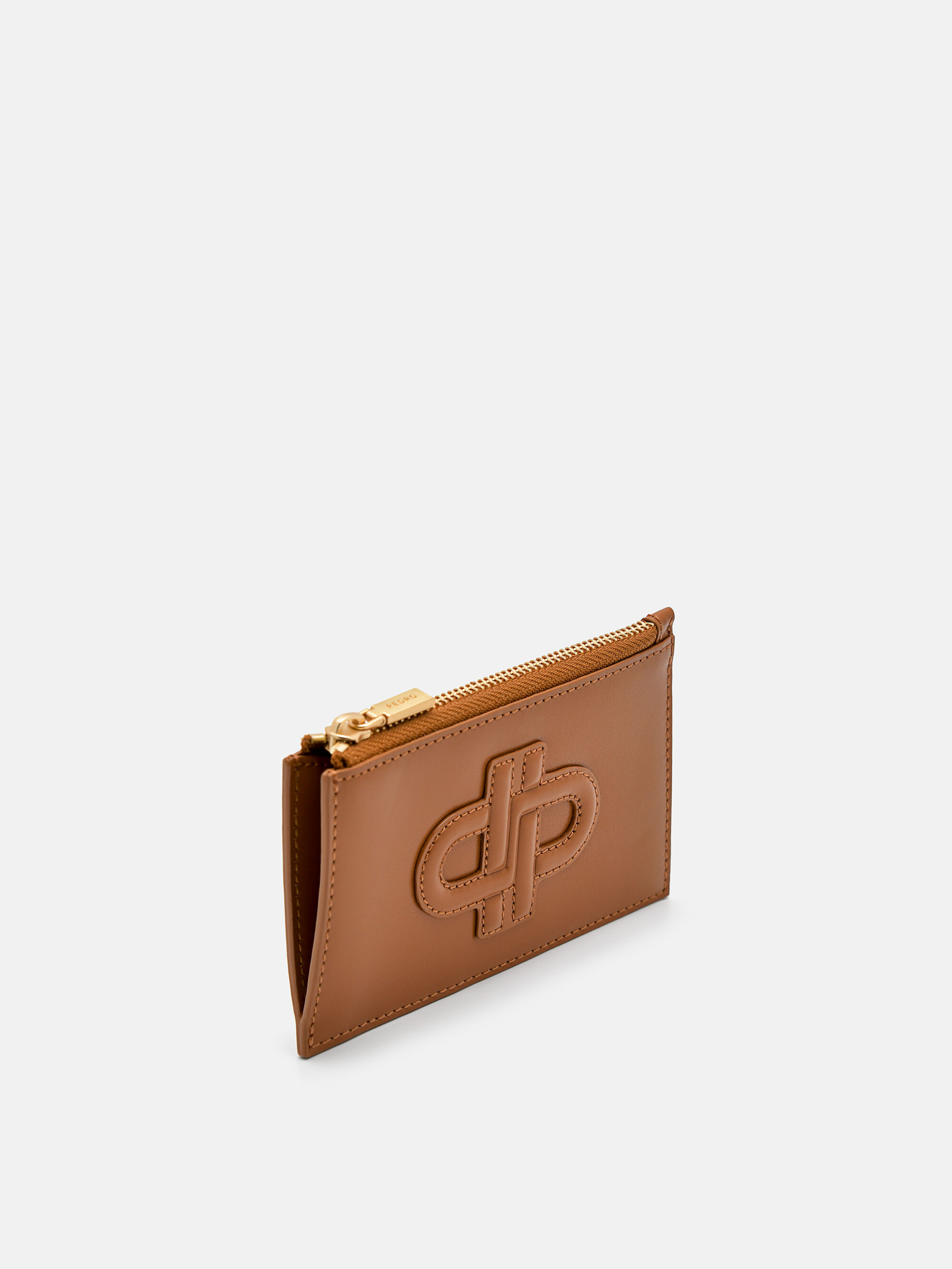 PEDRO Icon Leather Card Holder, Cognac