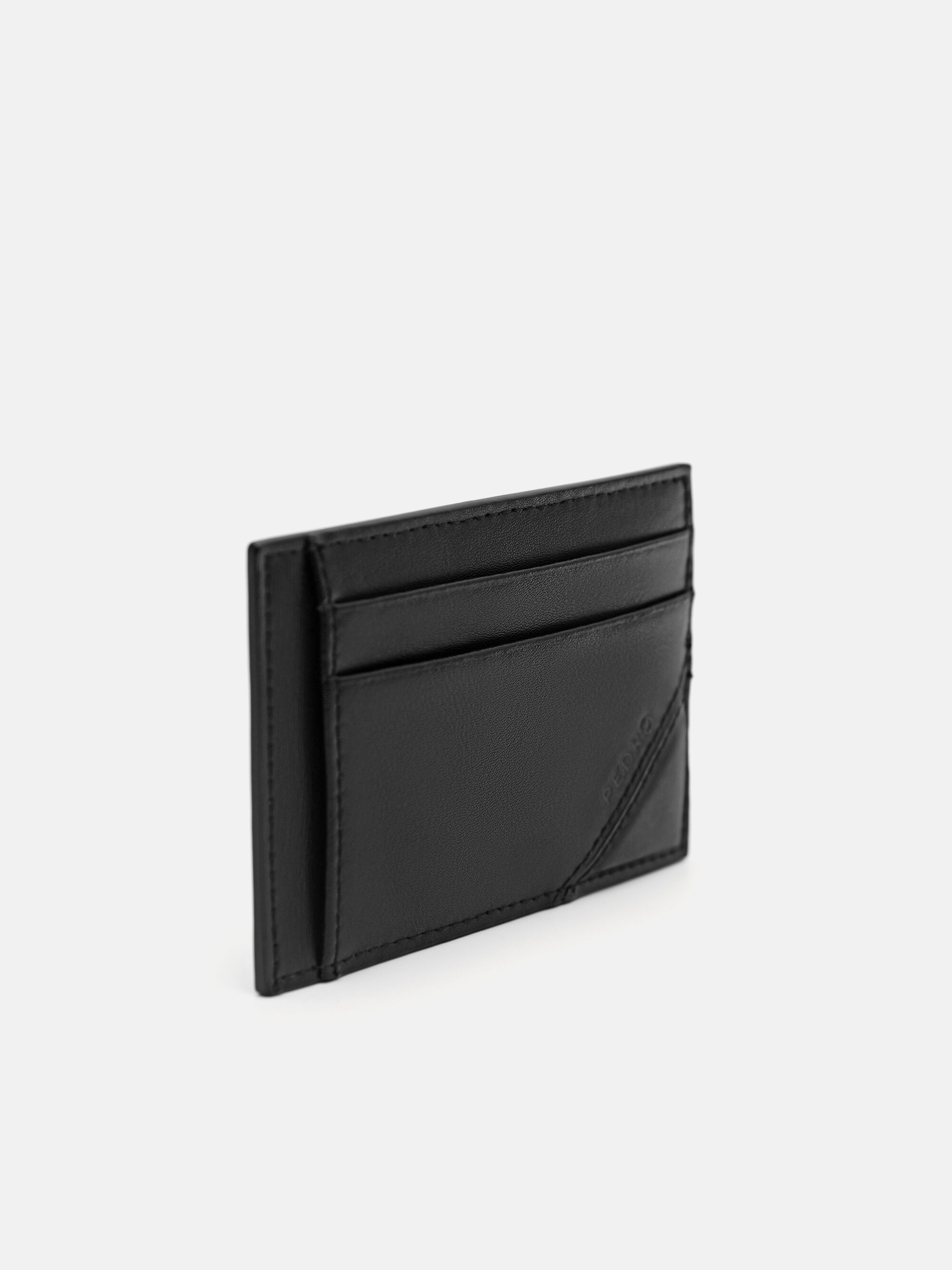 Leather Card Holder, Black