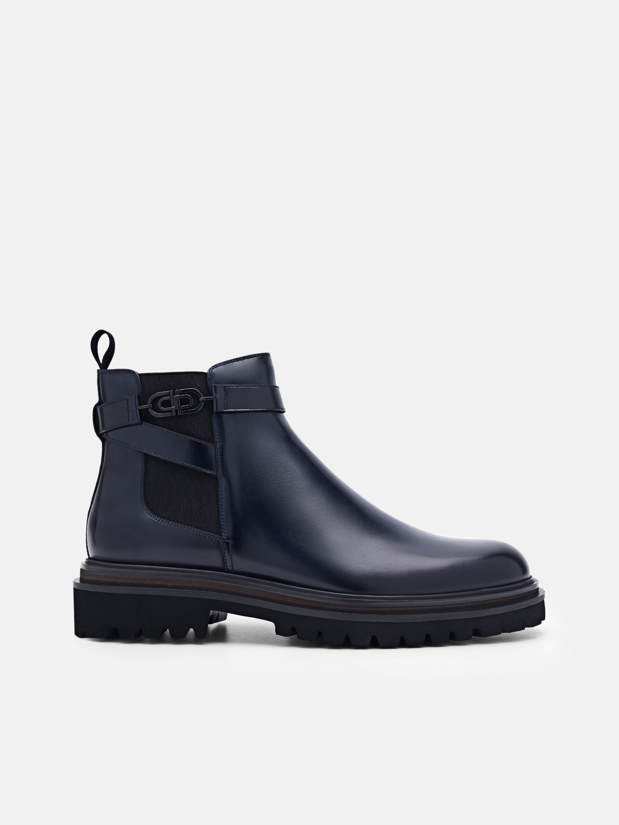 Navy leather sale chelsea boots