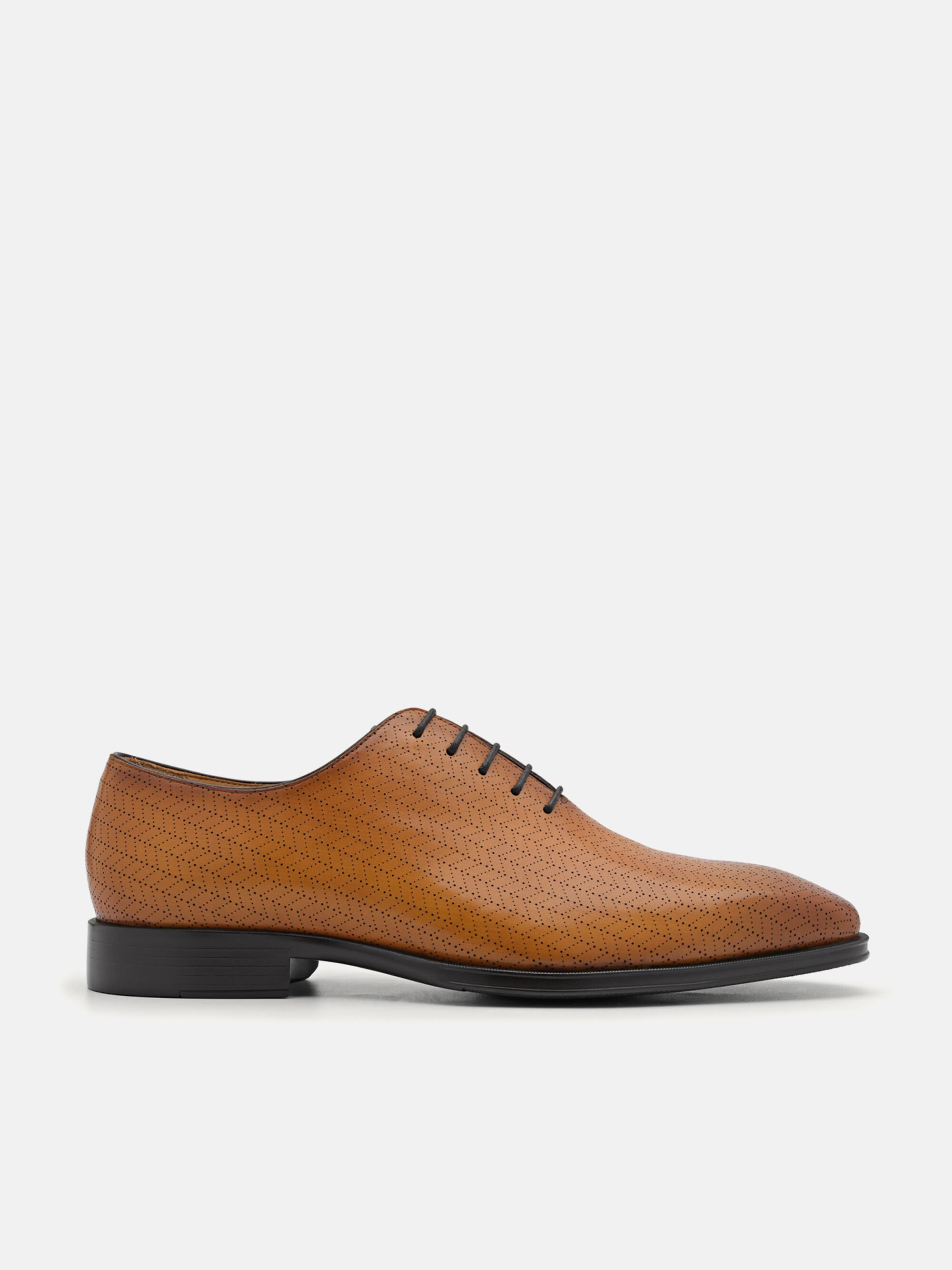 Leather Oxford Shoes, Camel