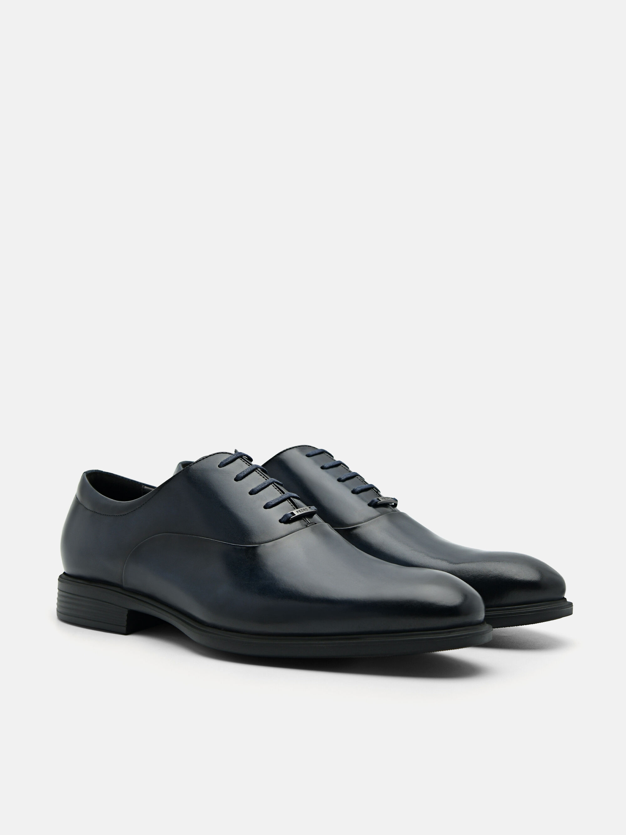 Altitude Lightweight Leather Oxford Shoes, Navy