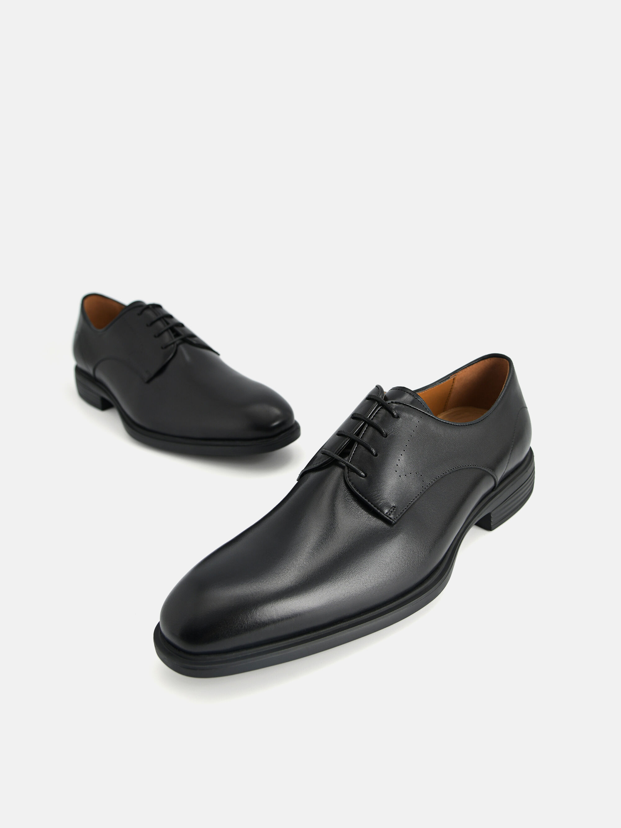 Altitude Leather Derby Shoes, Black