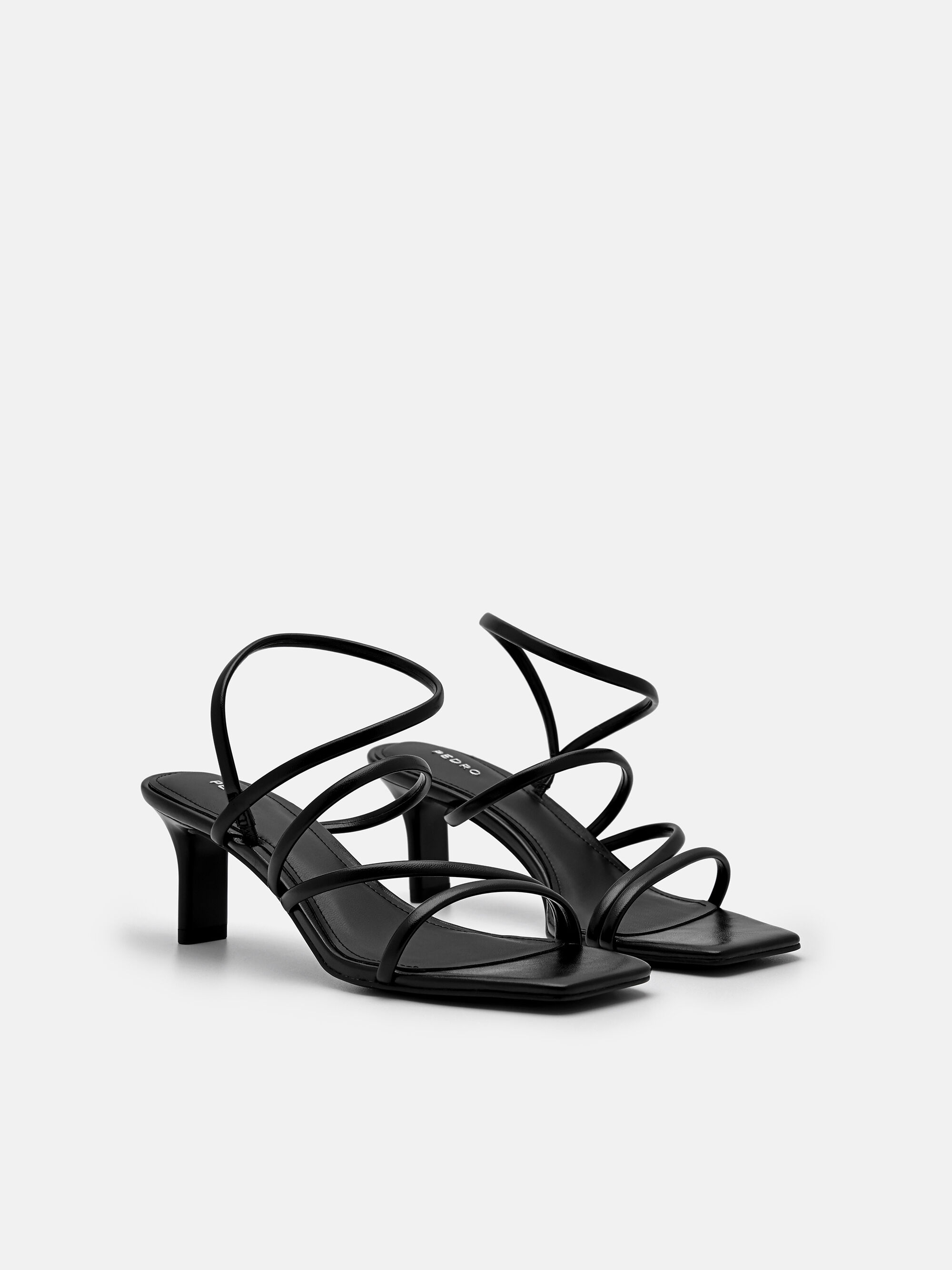 Pallas Heel Sandals, Black