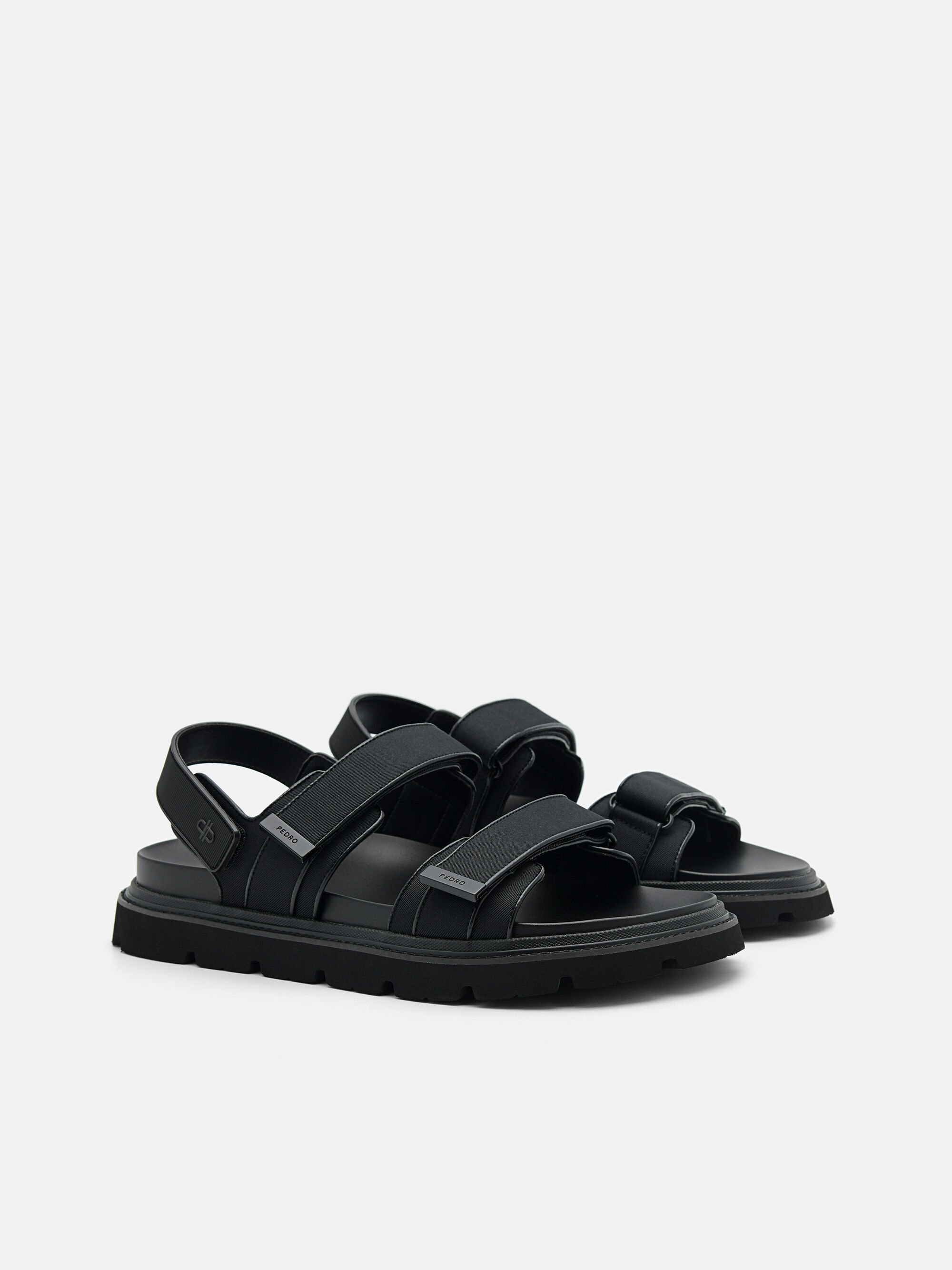 Bryson Backstrap Sandals, Black