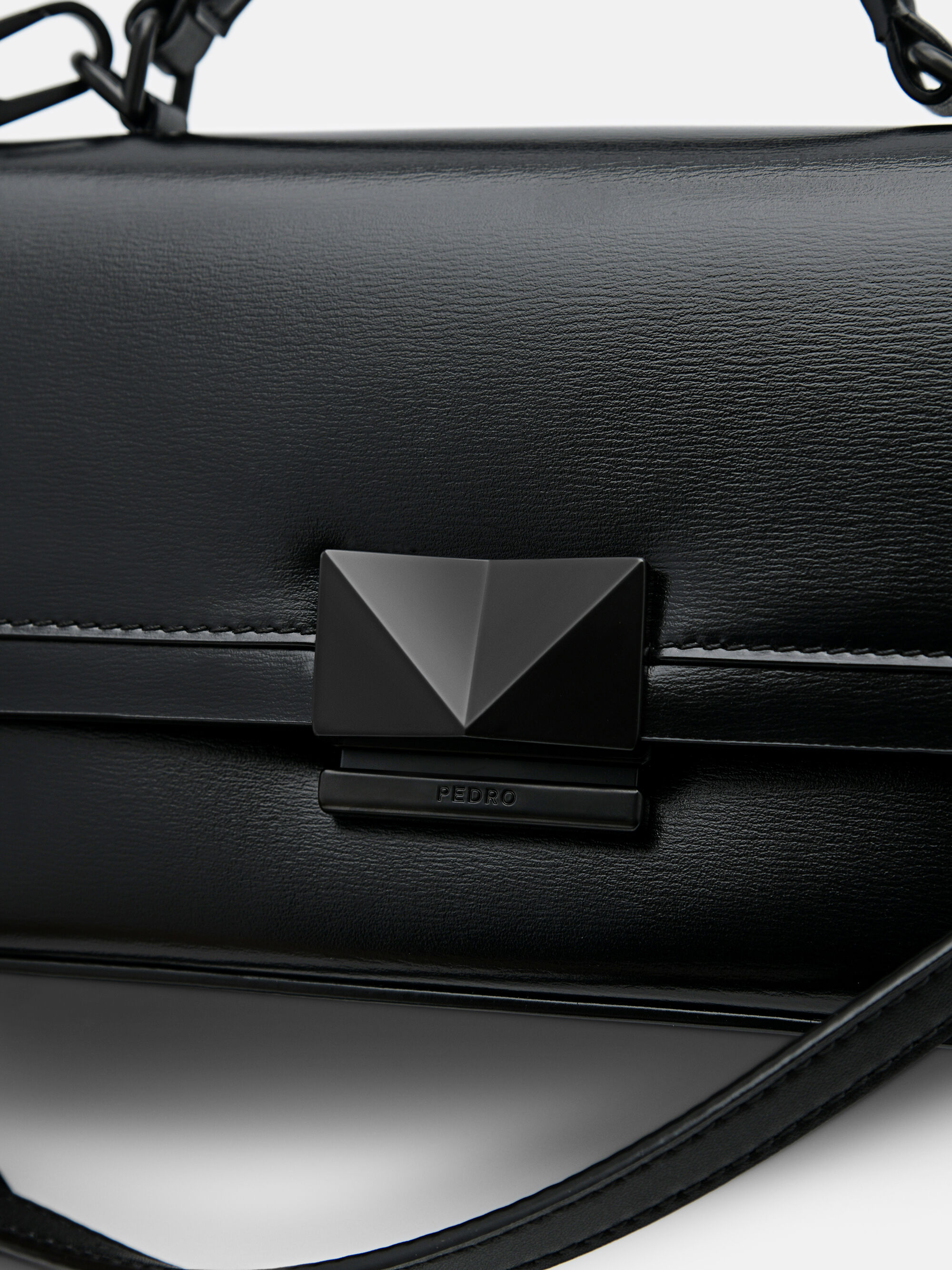Rift Black Leather Shoulder Bag - PEDRO CA