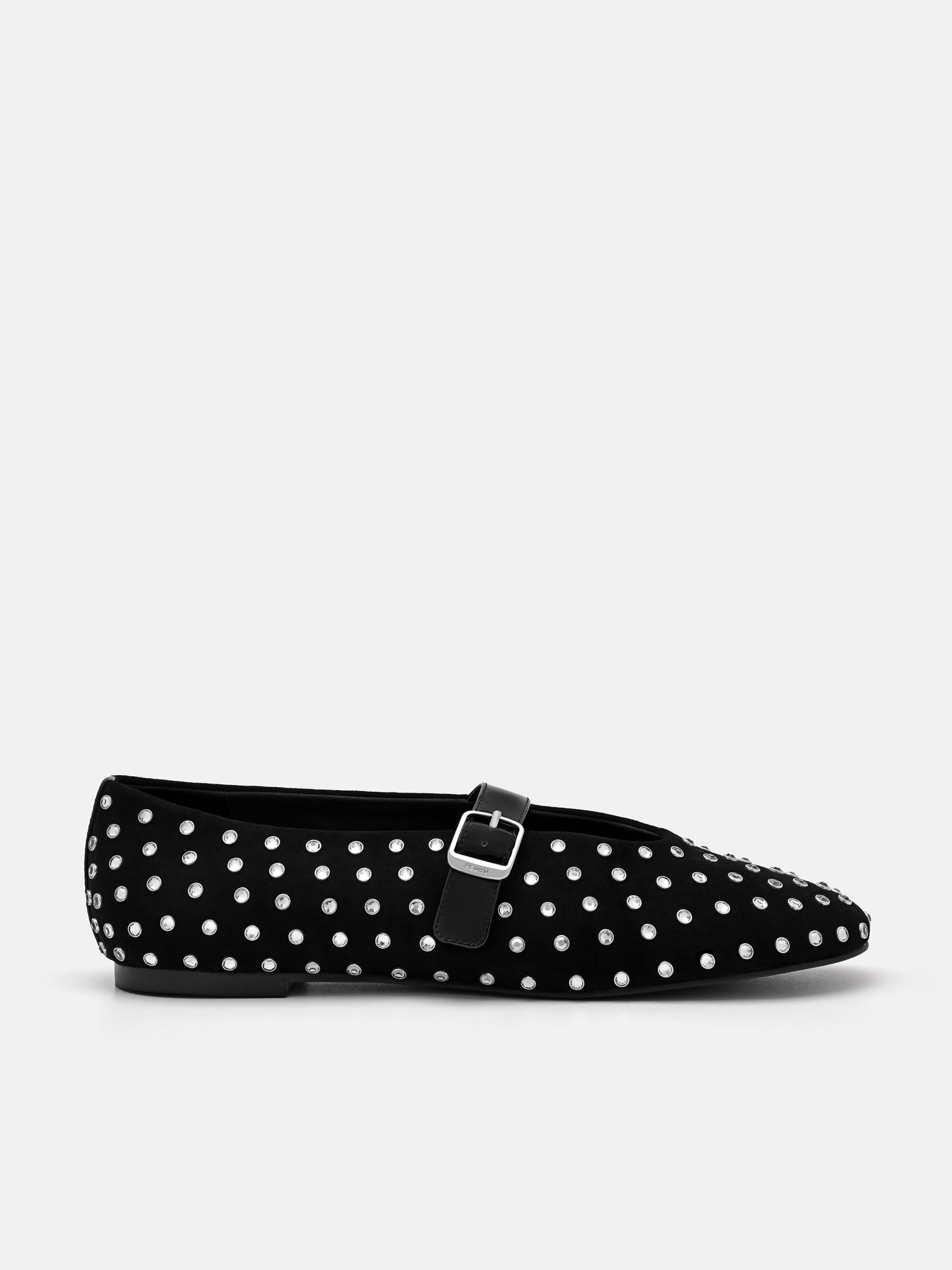 Luma Embellished Mary Janes, Black