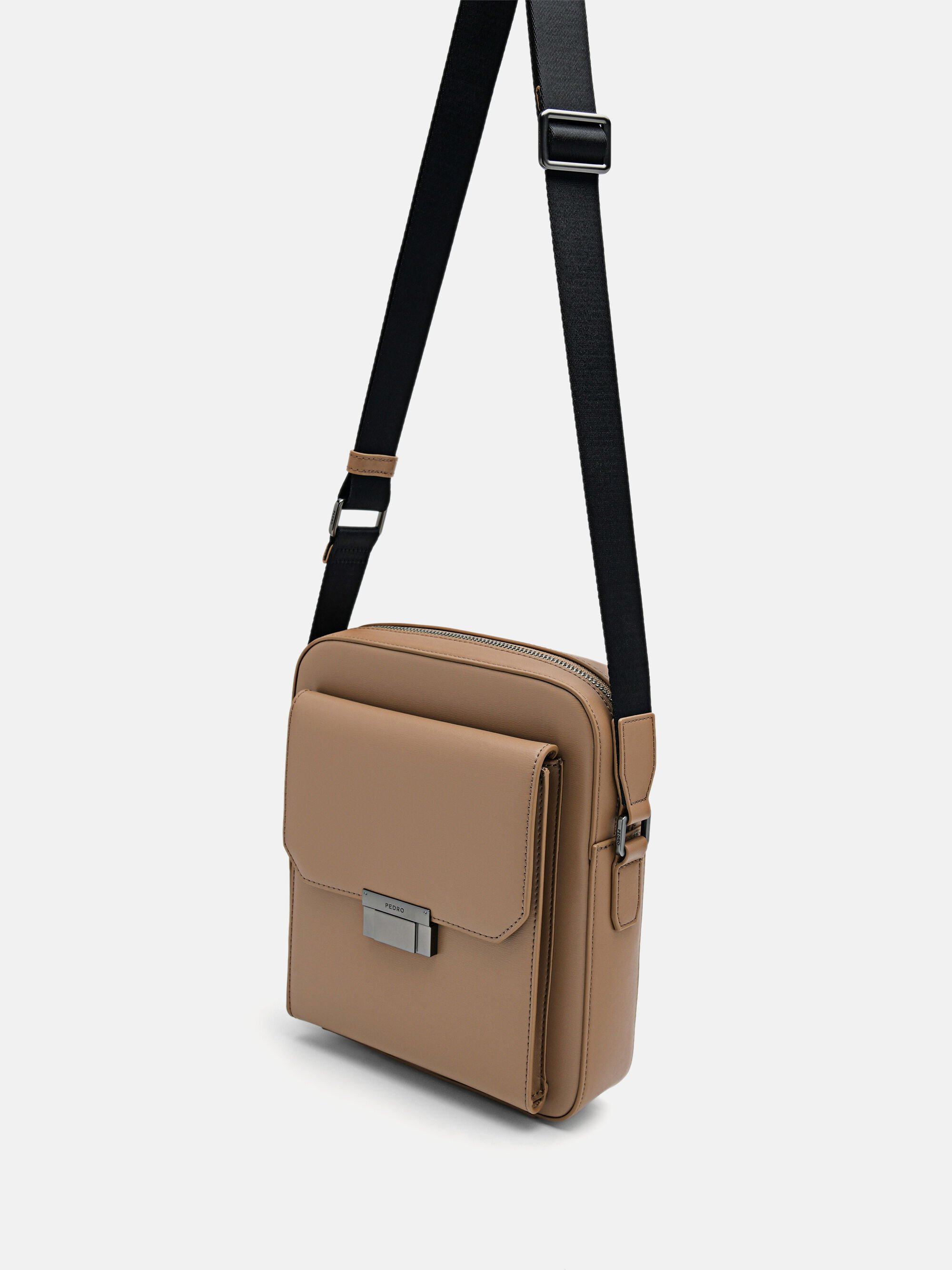 Henry Leather Sling Bag, Taupe