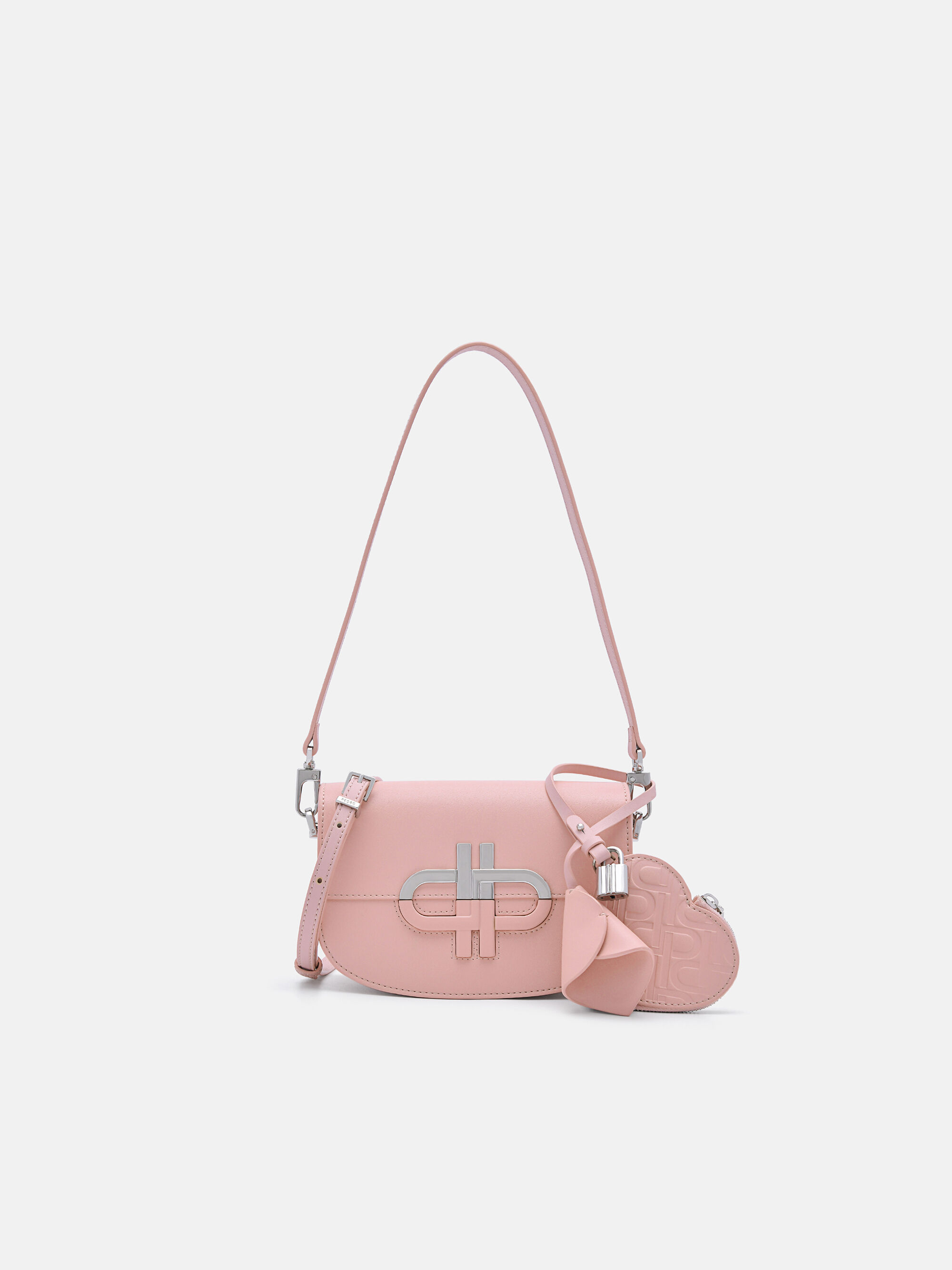 PEDRO Icon Leather Shoulder Bag, Pink