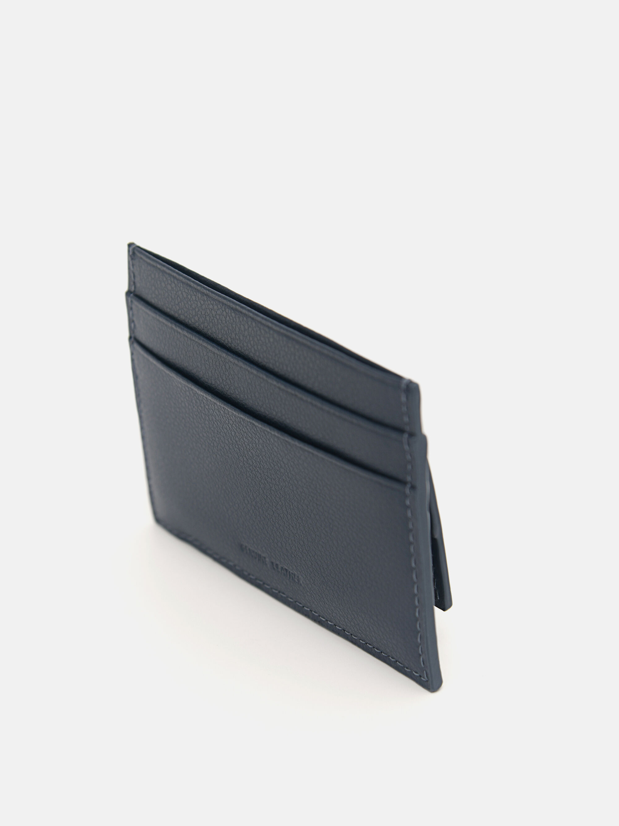 Leather Pouch, Navy