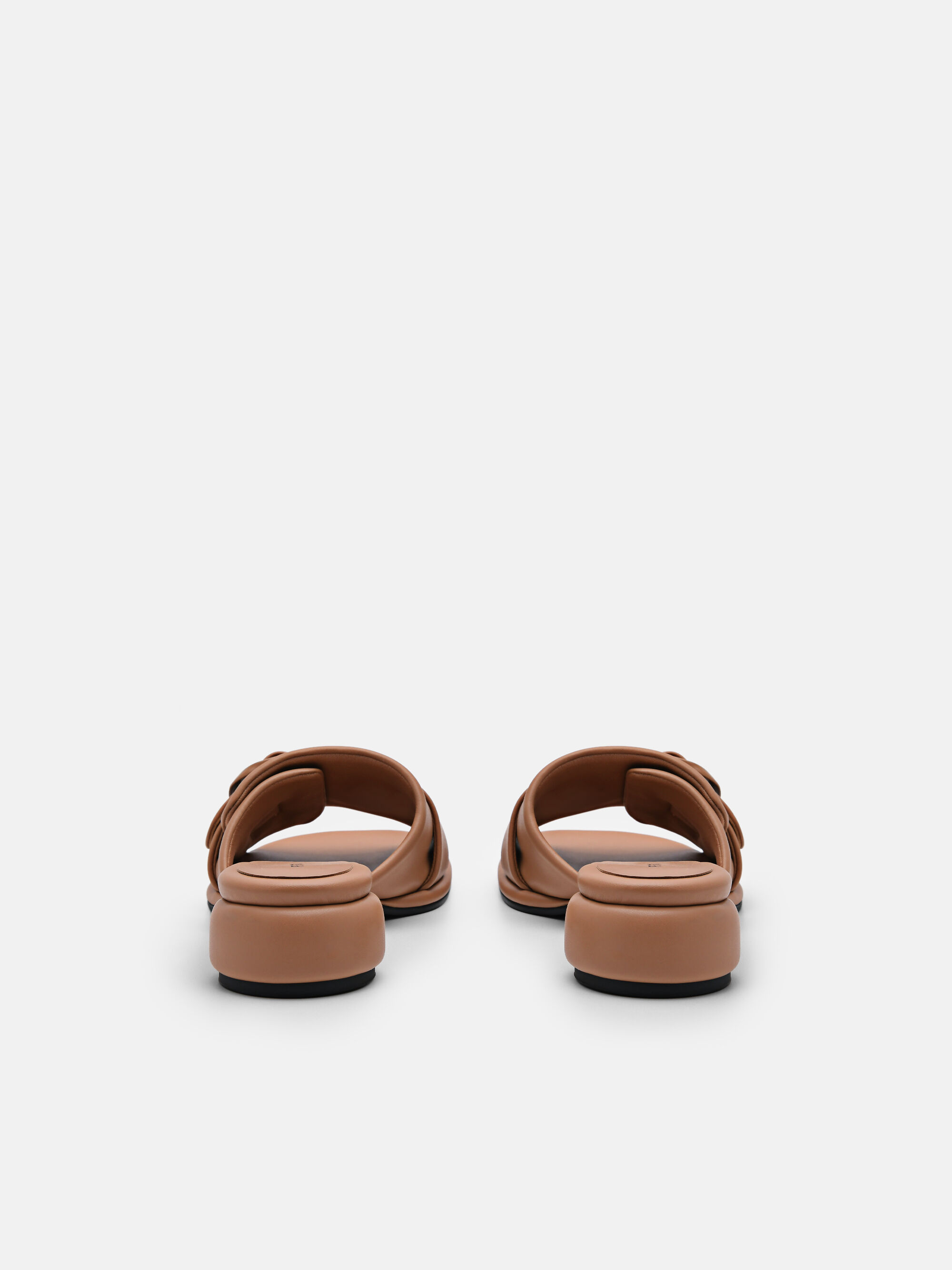 Helix Heel Sandals, Camel