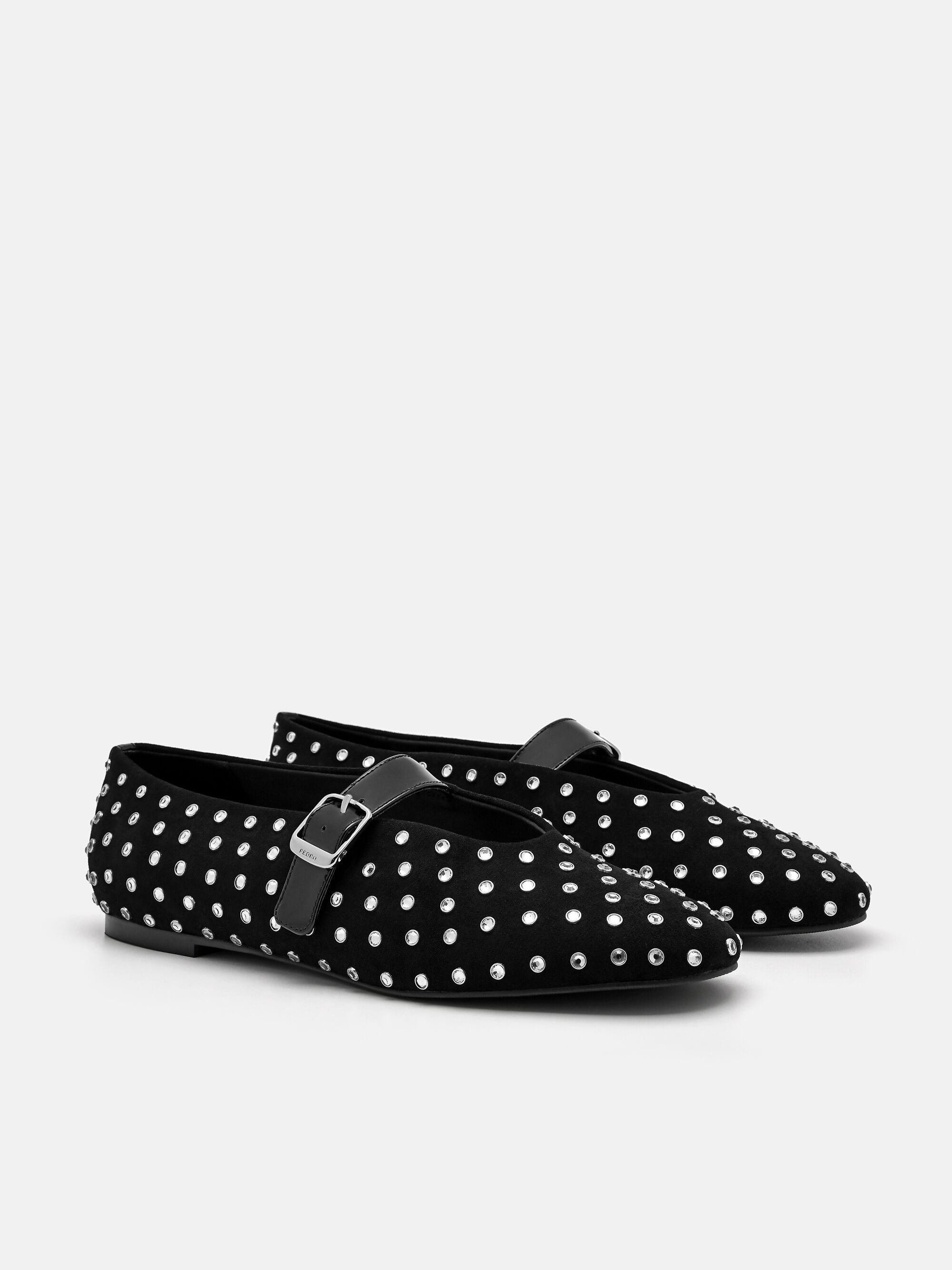 Luma Embellished Mary Janes, Black