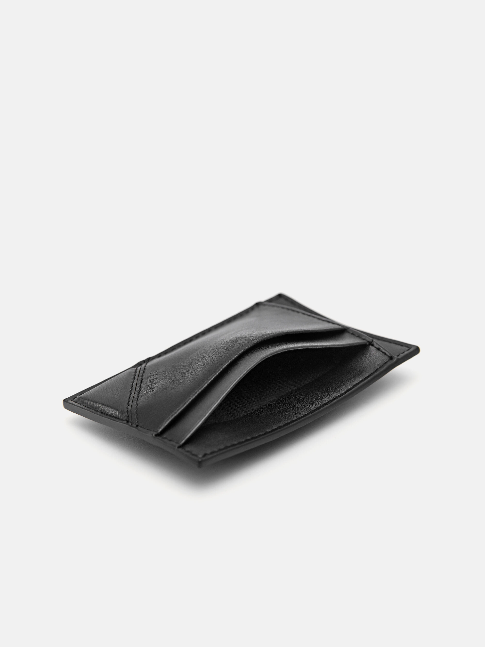 Leather Card Holder, Black