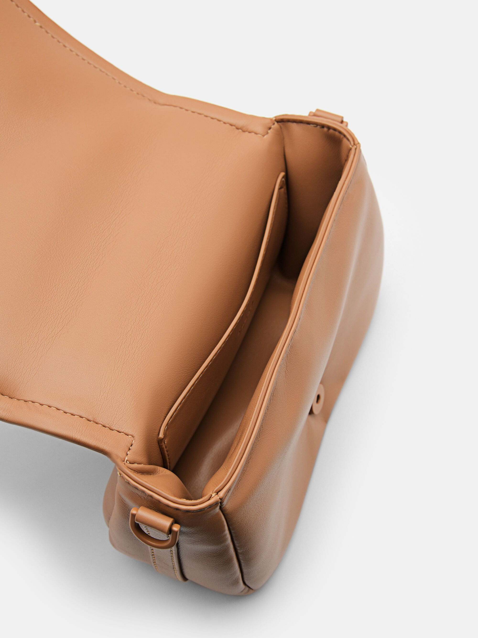 Helix Mini Shoulder Bag, Camel