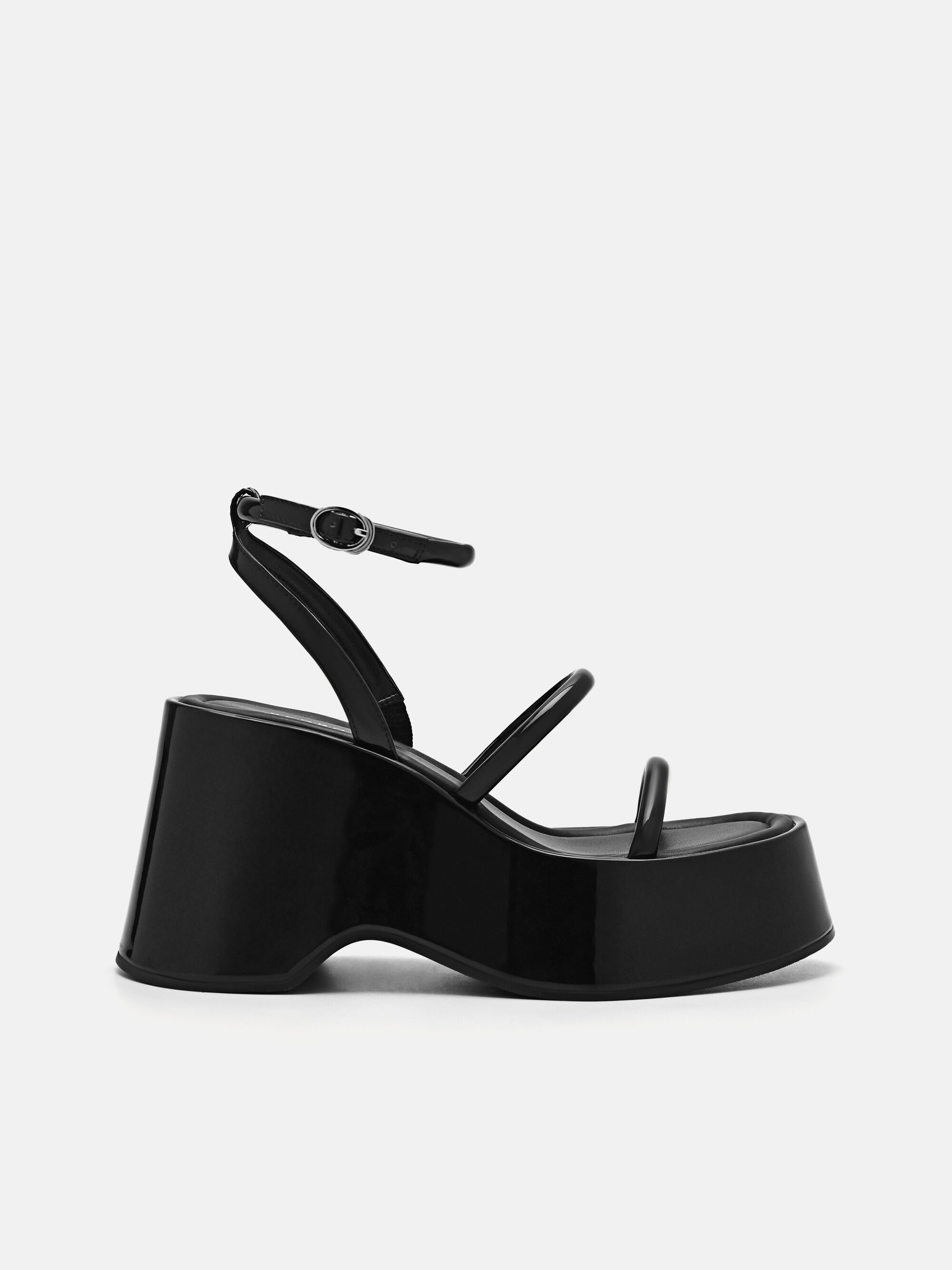 Black Aryna Platform Sandals - PEDRO TH