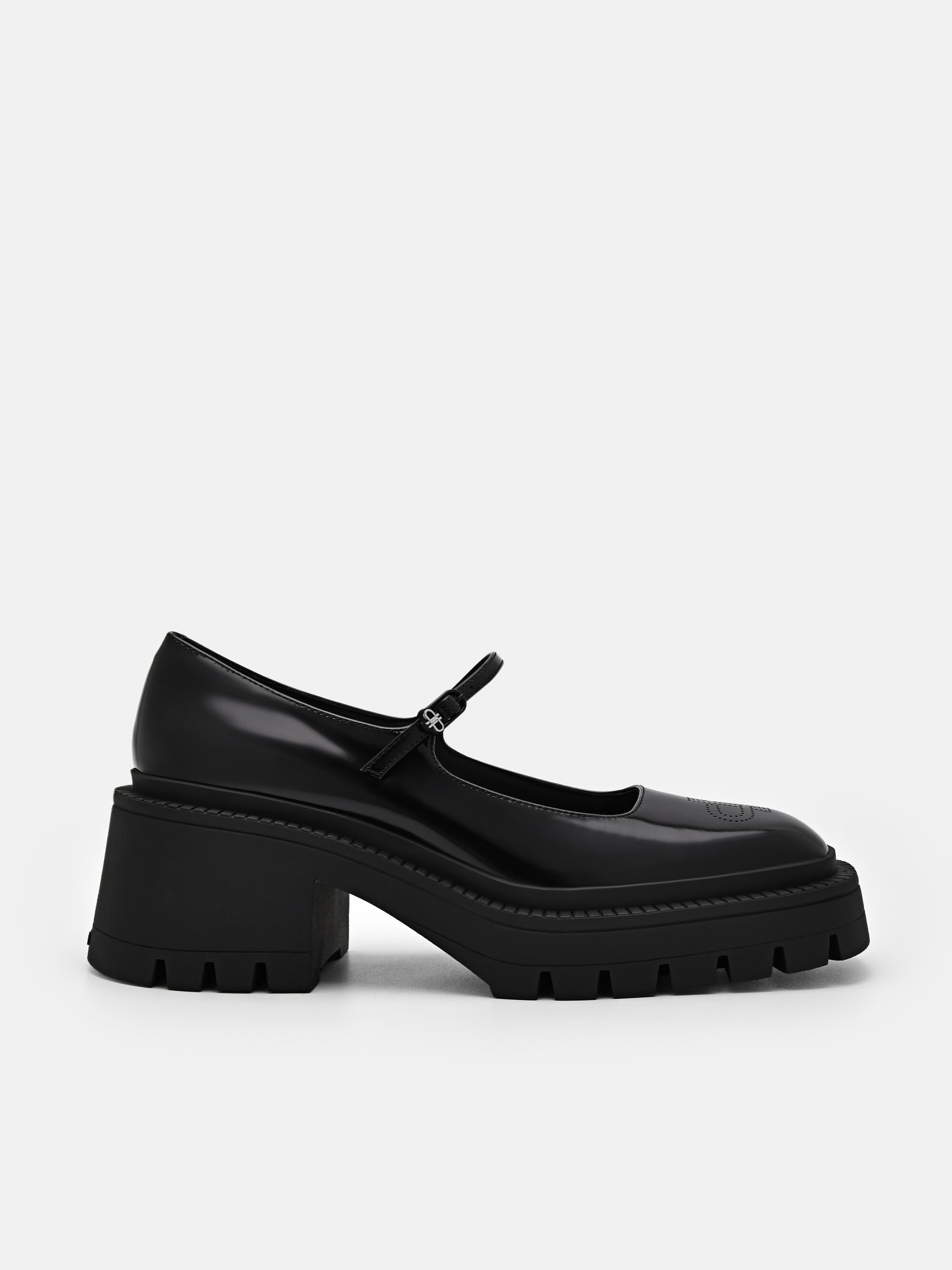 PEDRO Icon Leather Platform Loafers, Black