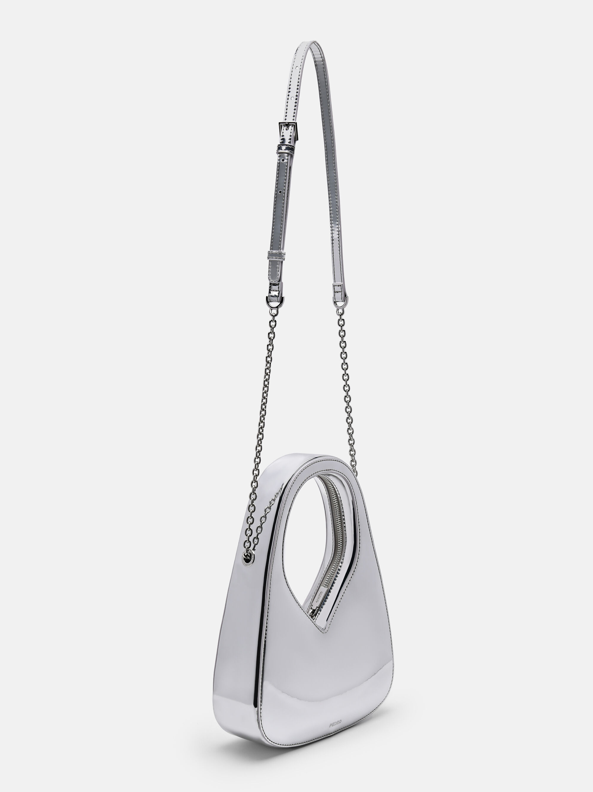 Alta Hobo Bag, Silver