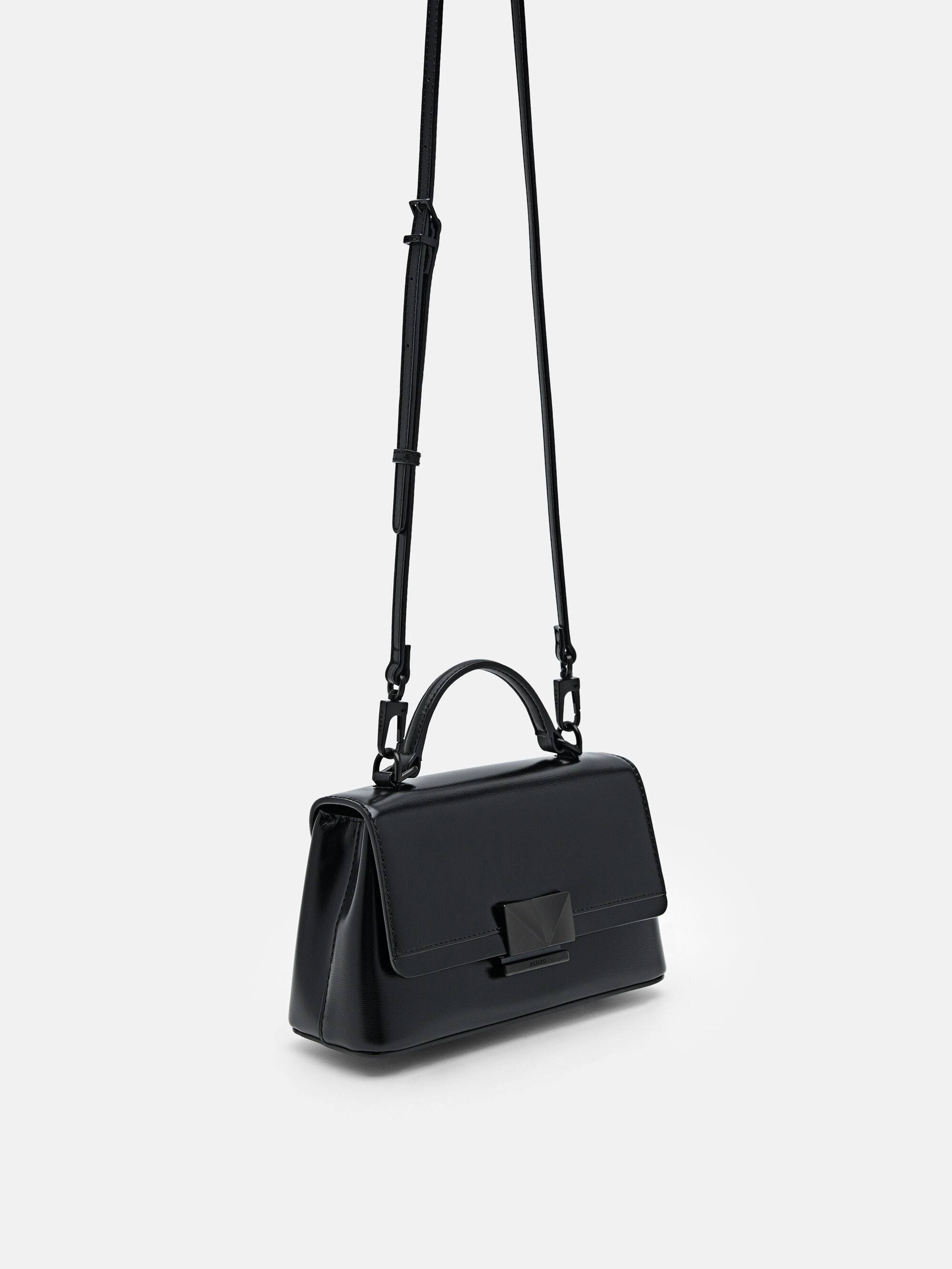 Rift Black Leather Shoulder Bag - PEDRO CA