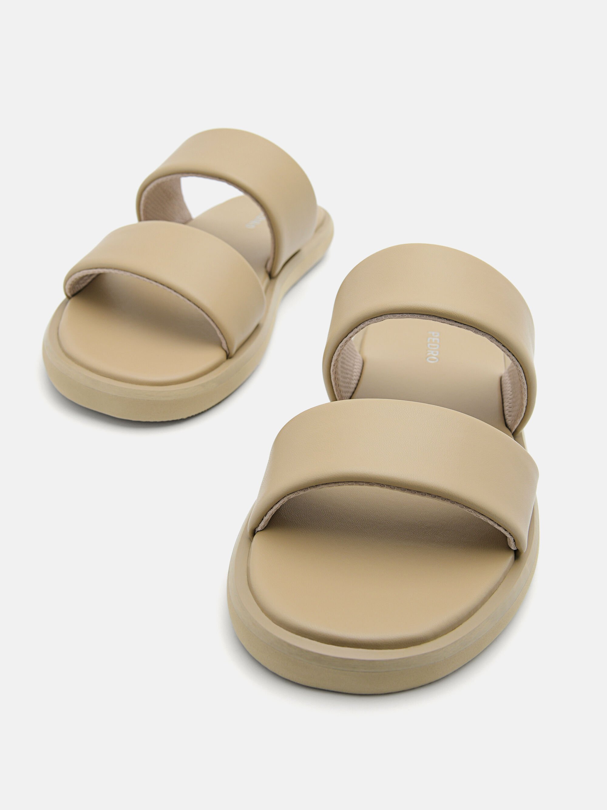 Slide Sandals, Taupe