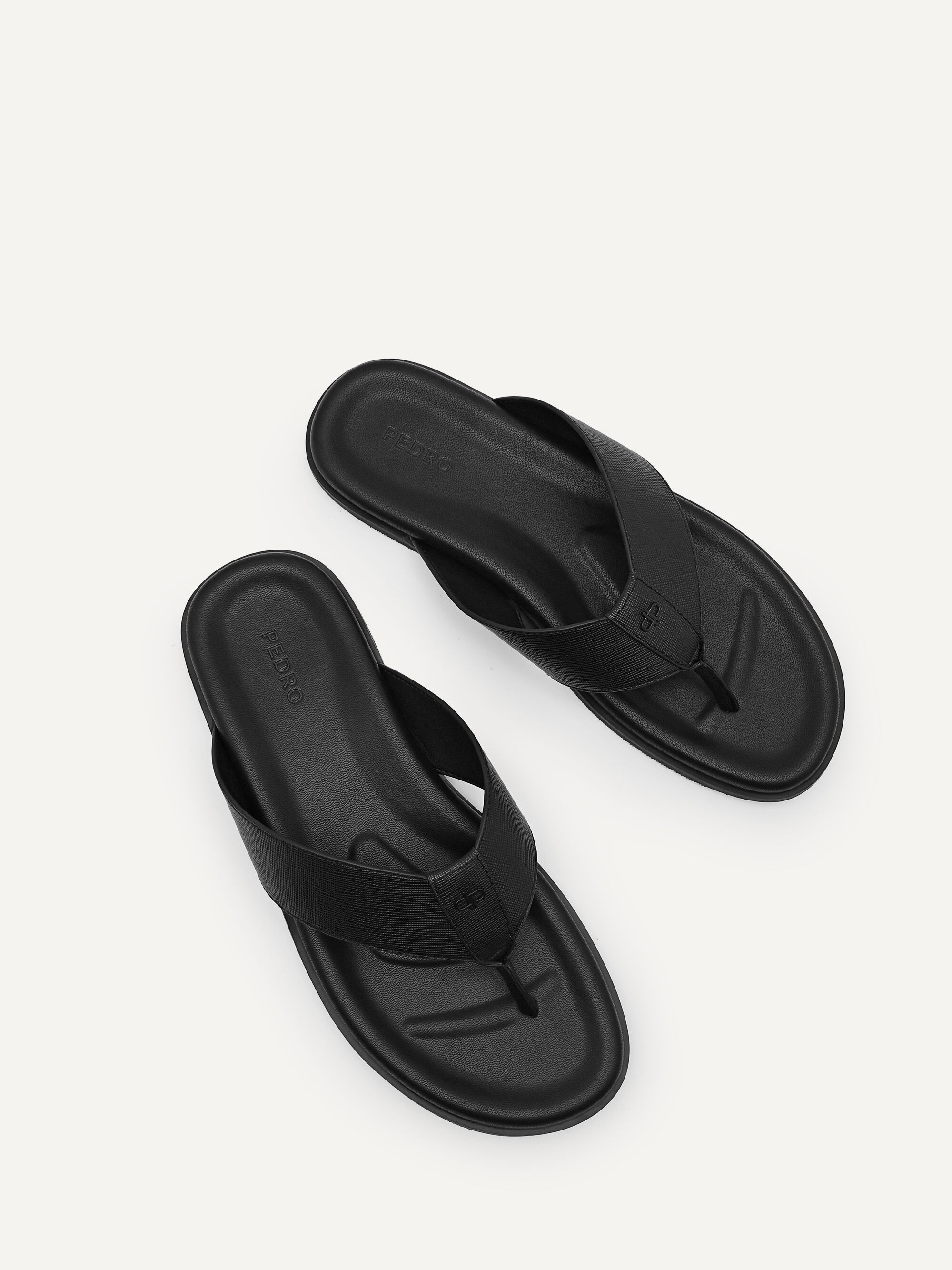 Black PEDRO Icon Thong Sandals - PEDRO KR