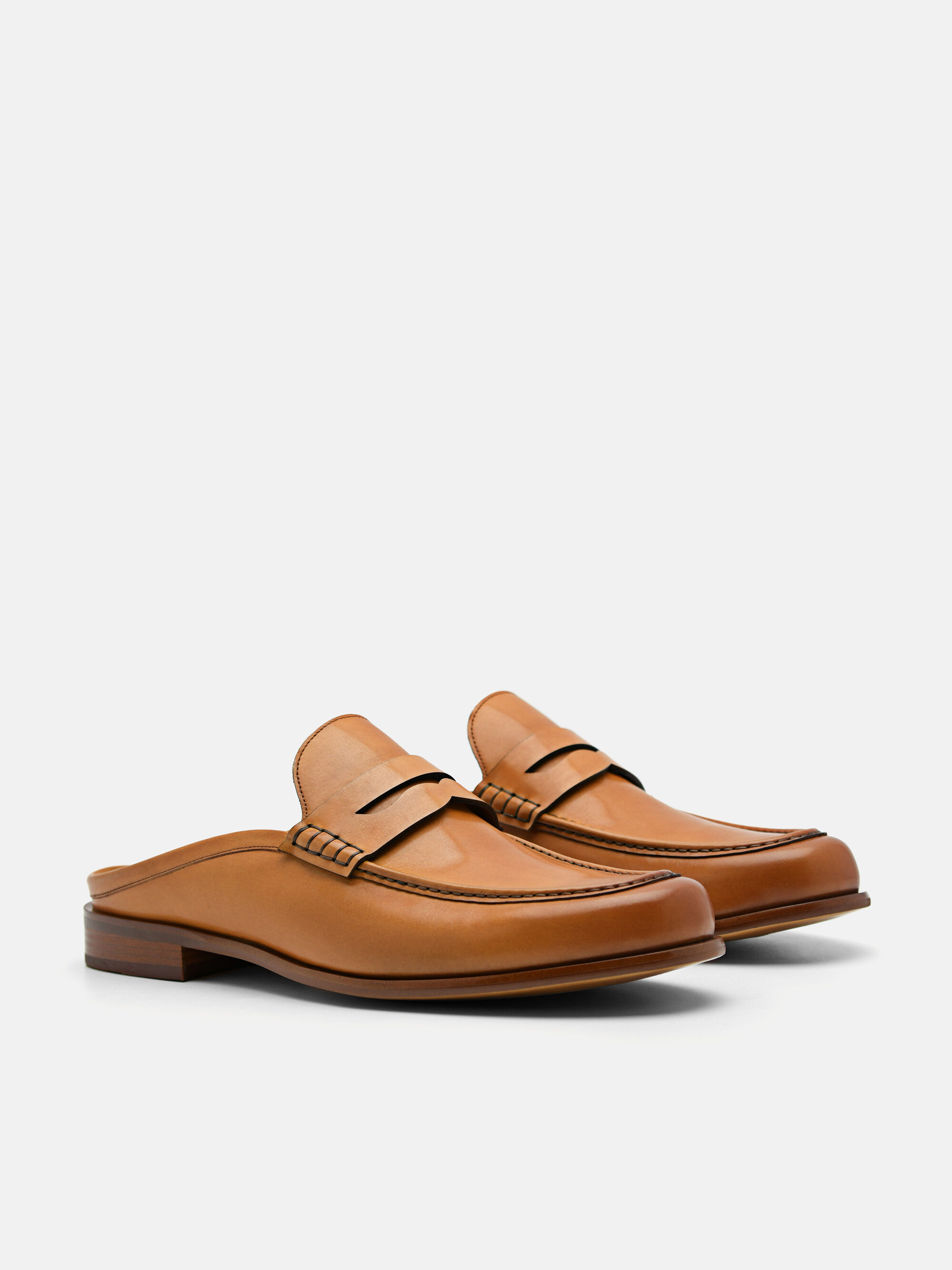 Blake Leather Slip-On Loafers, Camel