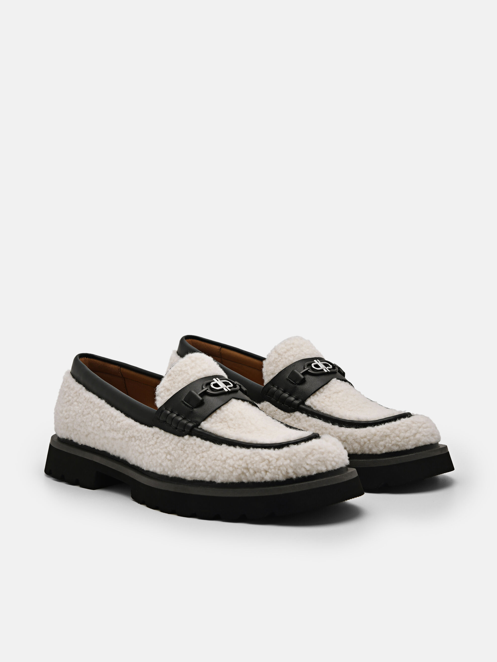 PEDRO Icon Faux Shearling Loafers, Multi