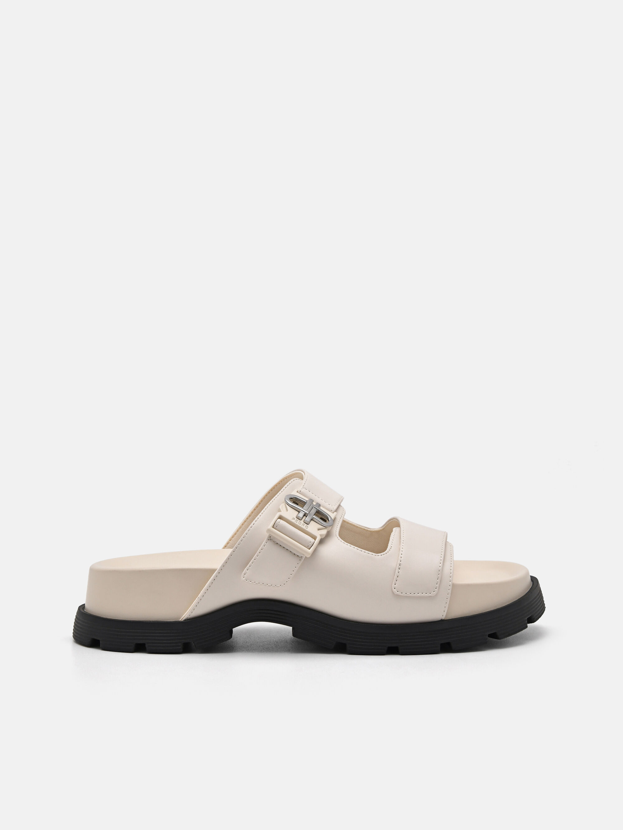 PEDRO Icon Buckle Sandals, Chalk