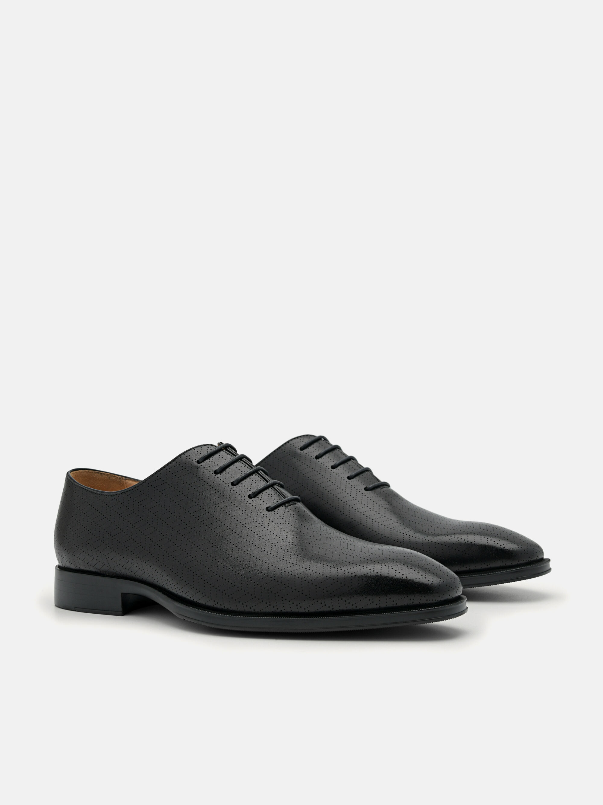 Leather Oxford Shoes, Black