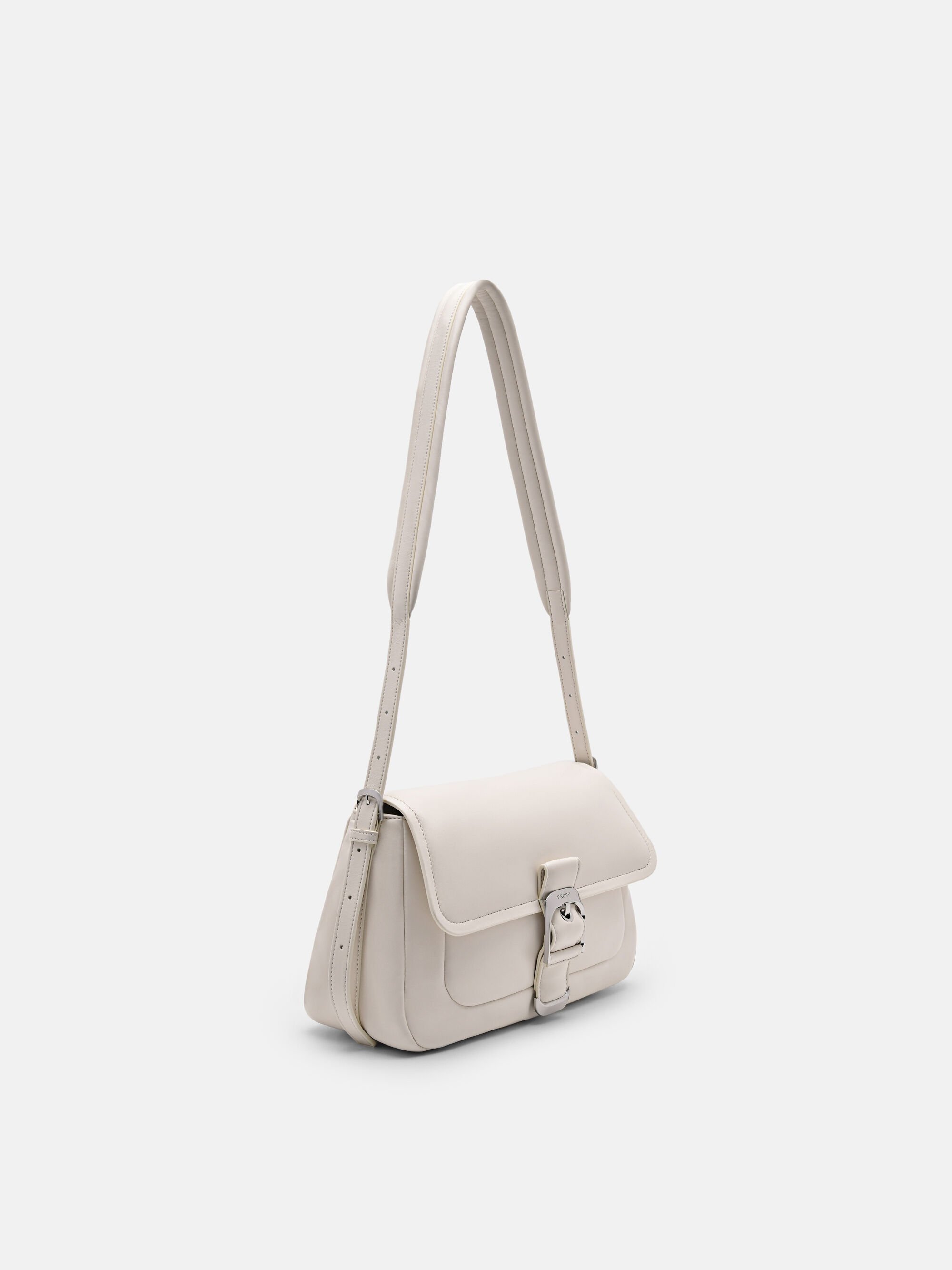 Helix Shoulder Bag, Chalk