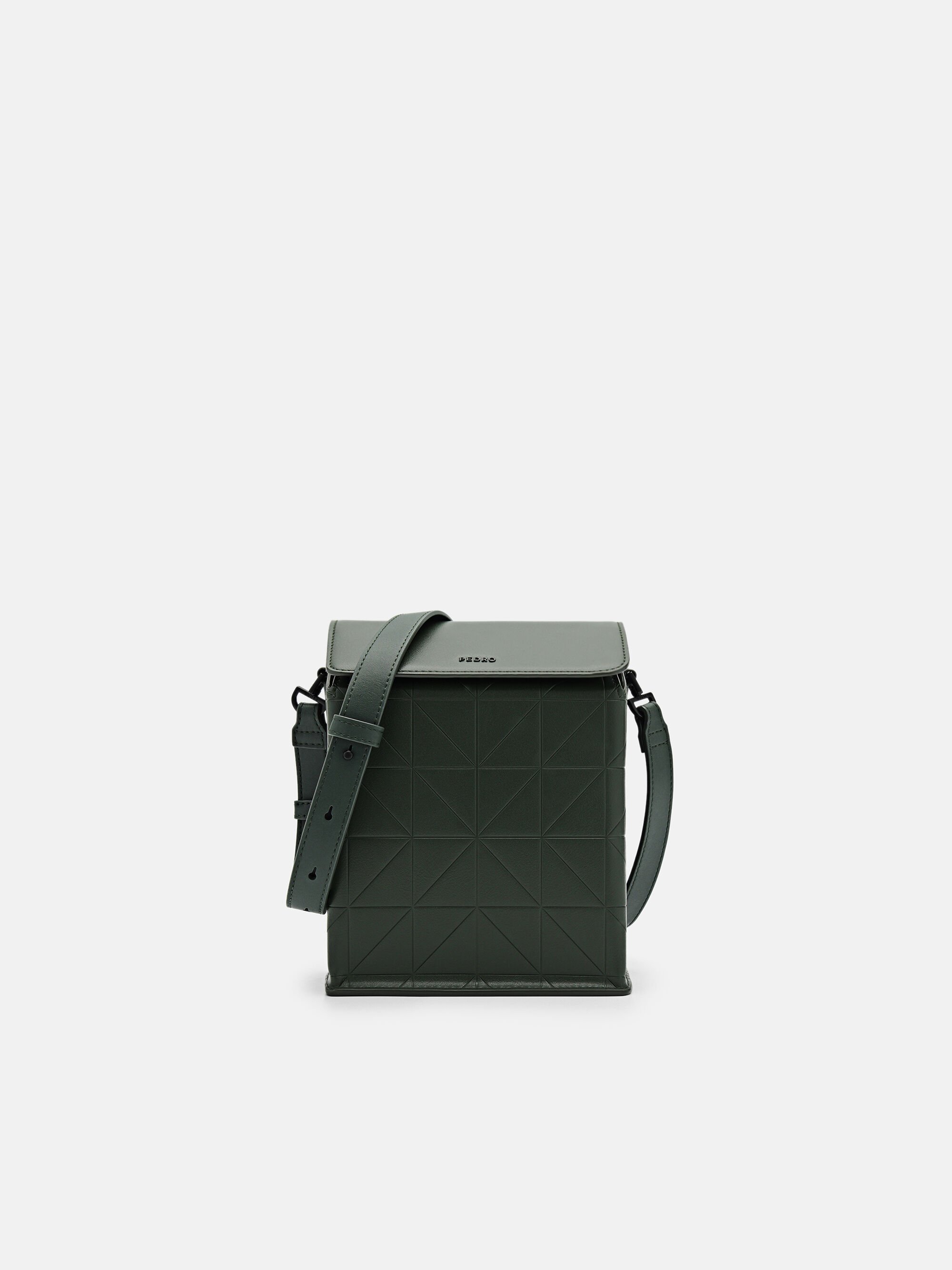 Oliver Sling Bag in Pixel, Dark Green