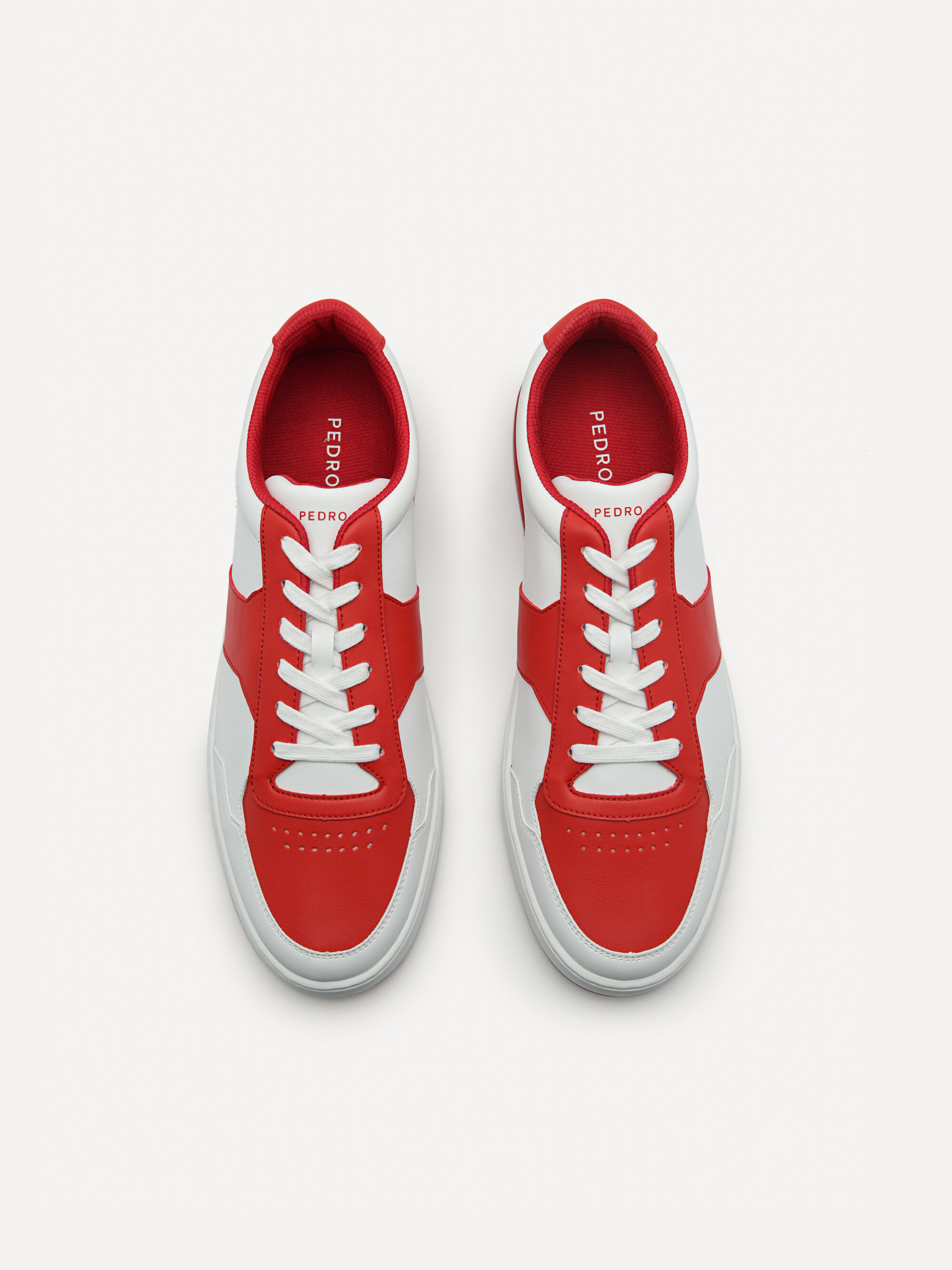 Mono Stride Court Sneakers, Red