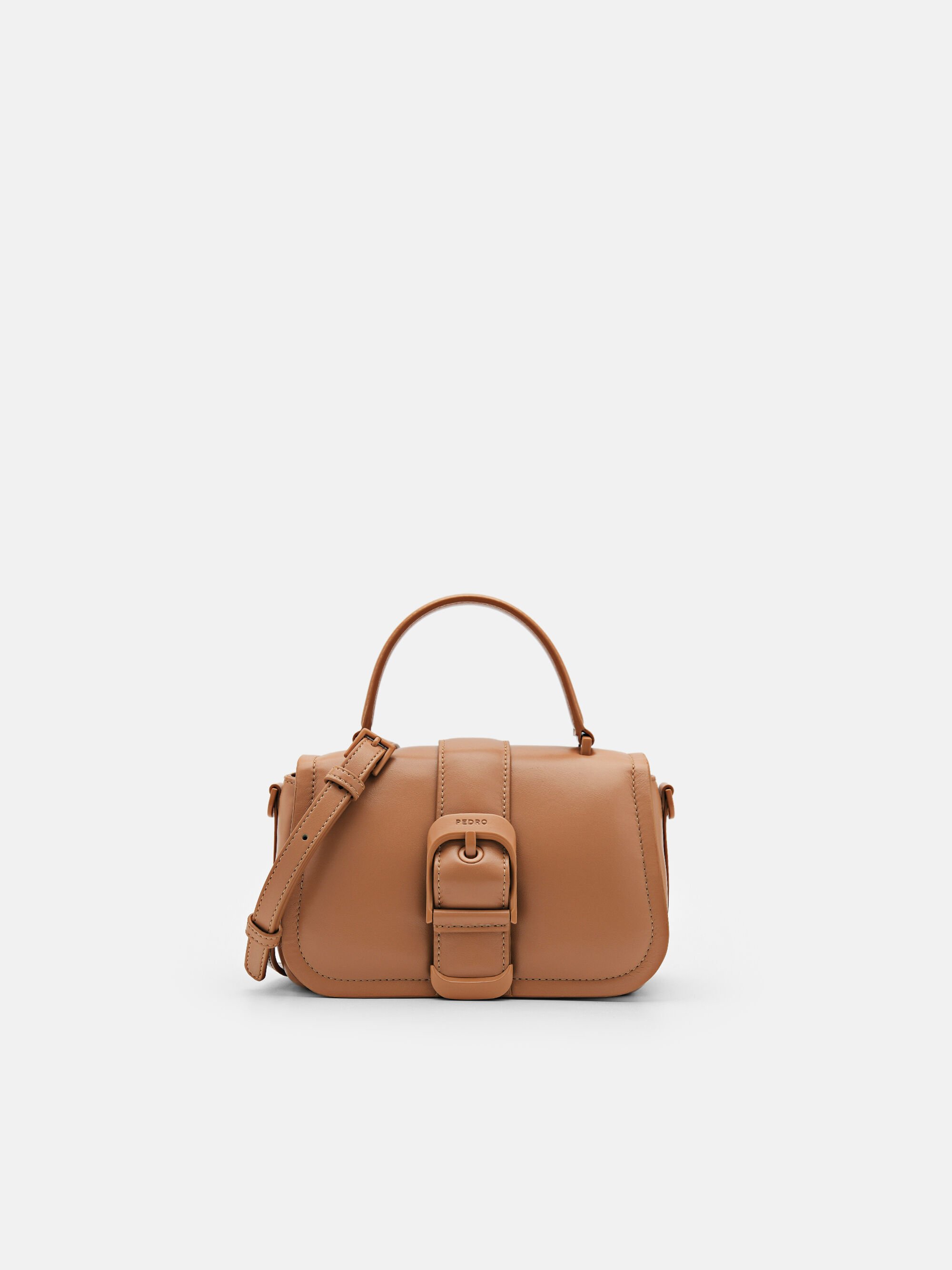 Helix Mini Shoulder Bag, Camel