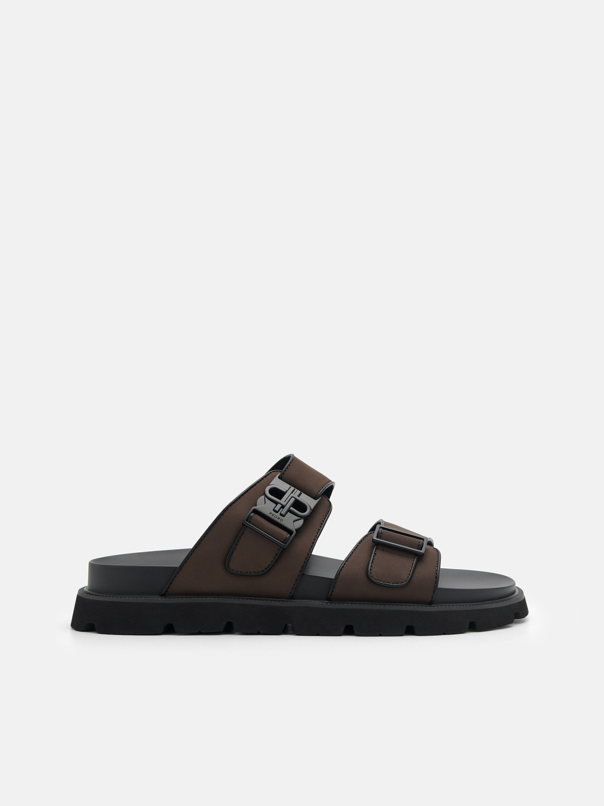 PEDRO Icon Slide Sandals, Dark Brown