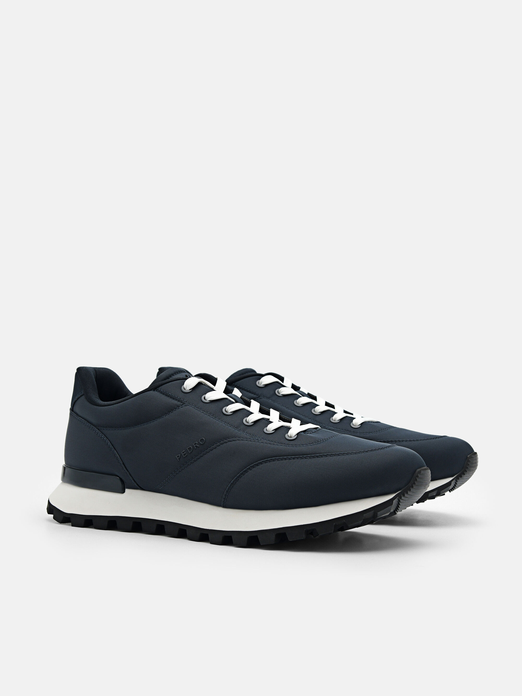 Track Nylon Sneakers, Navy